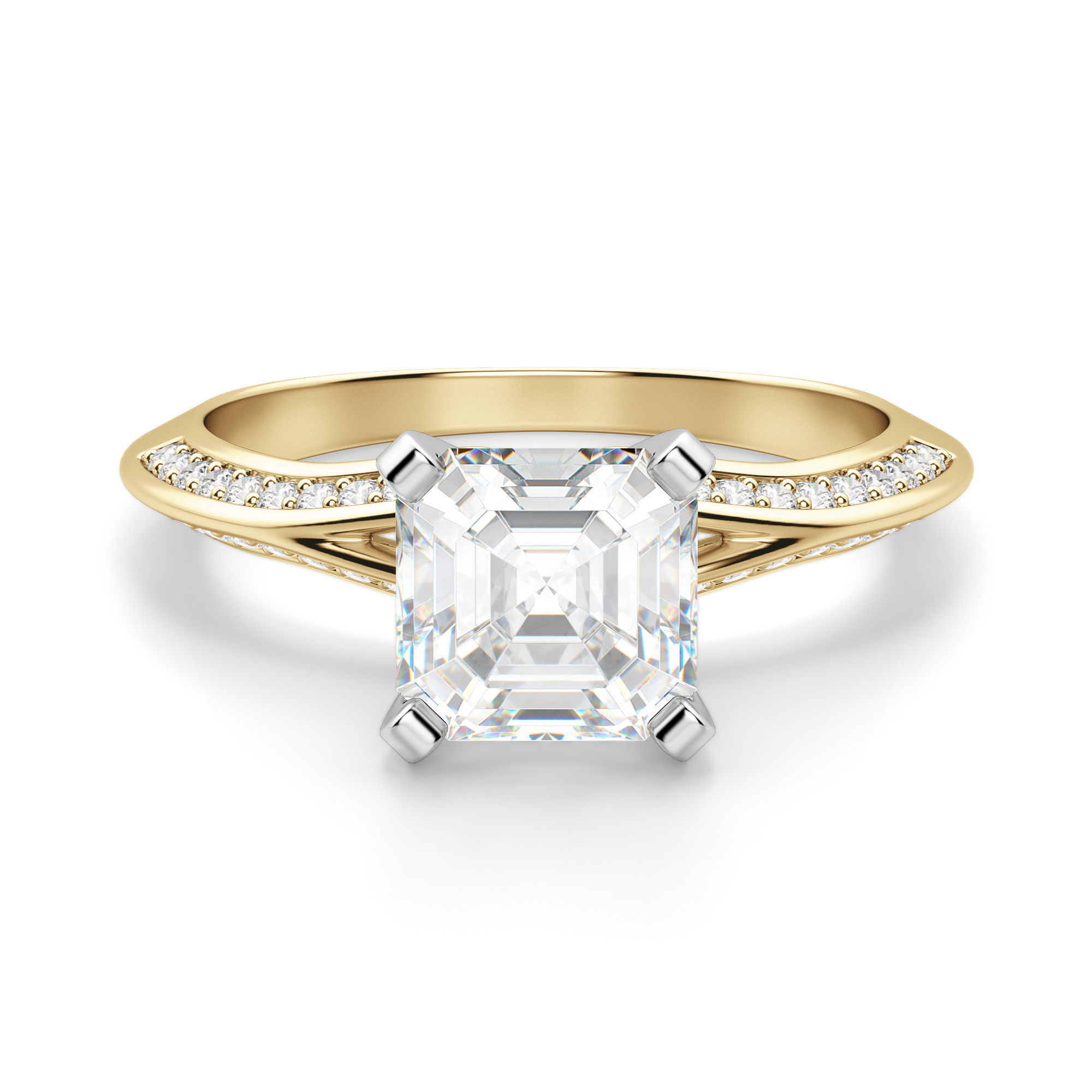 Irene Asscher Cut Engagement Ring