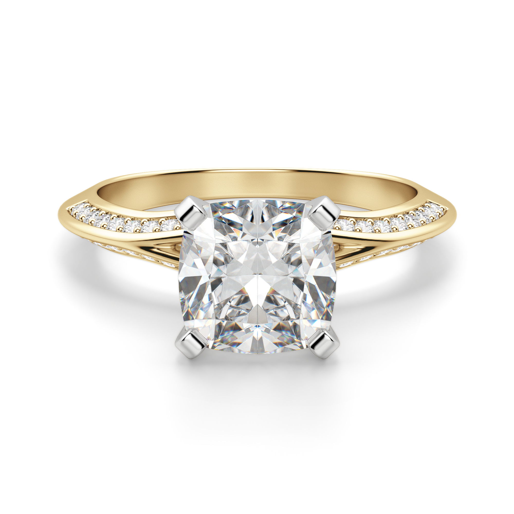 Irene Cushion Cut Engagement Ring