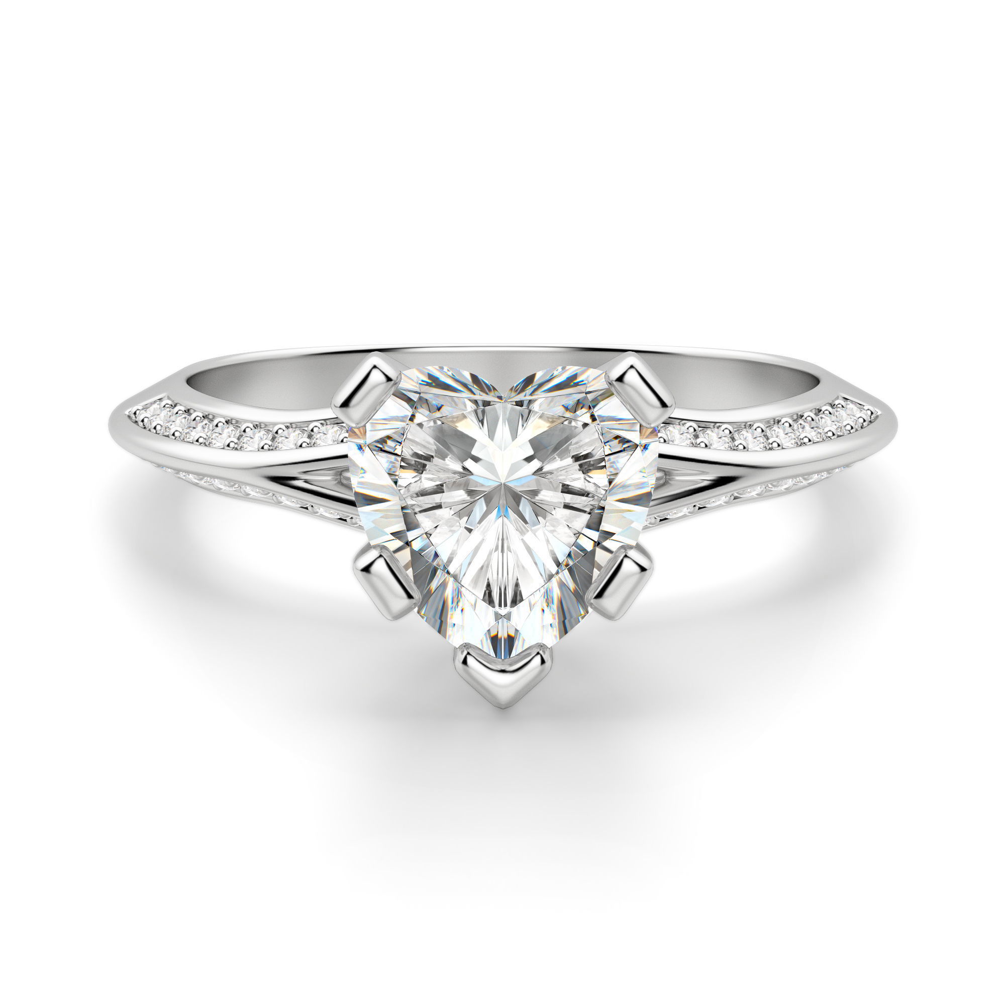 Irene Heart Cut Engagement Ring