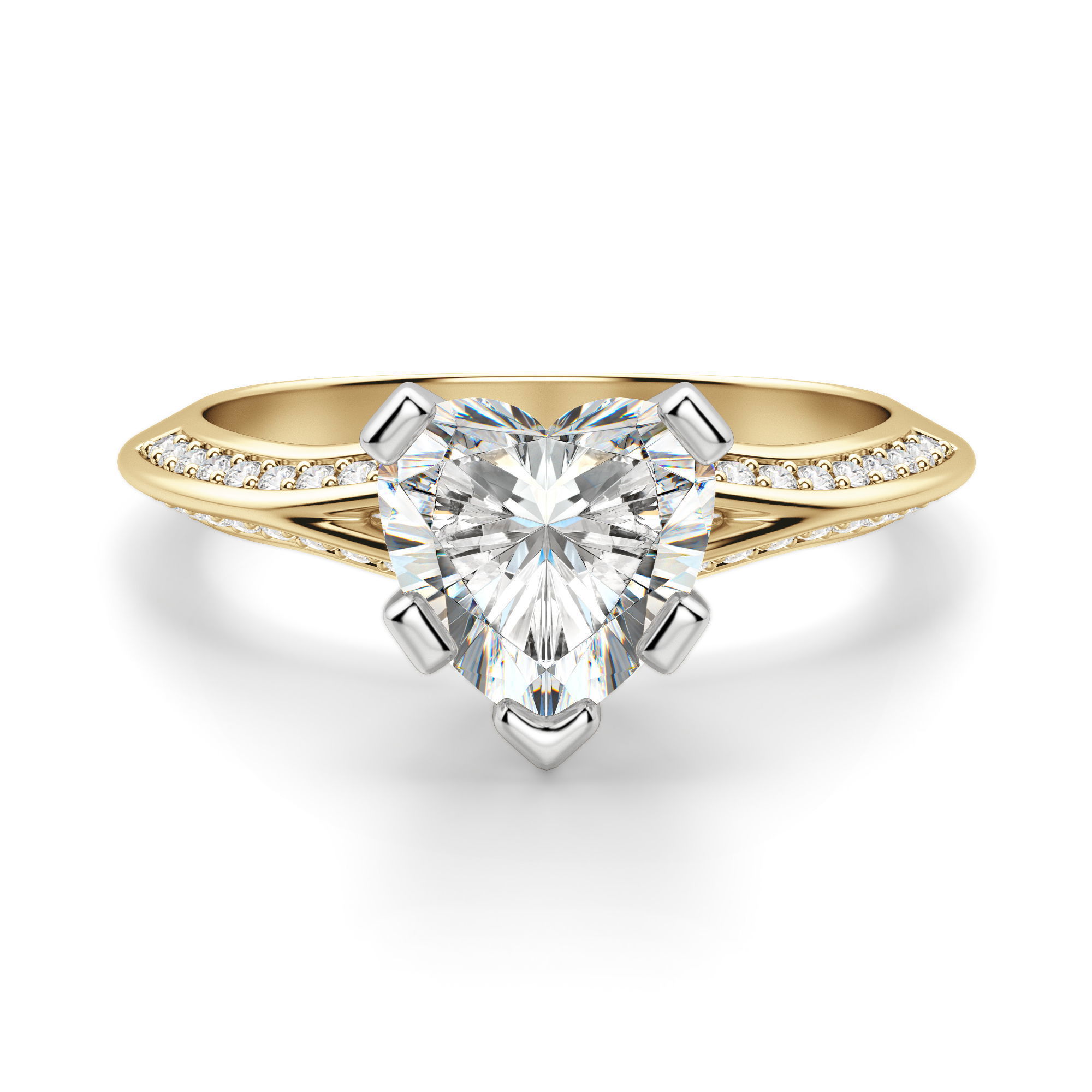 Irene Heart Cut Engagement Ring