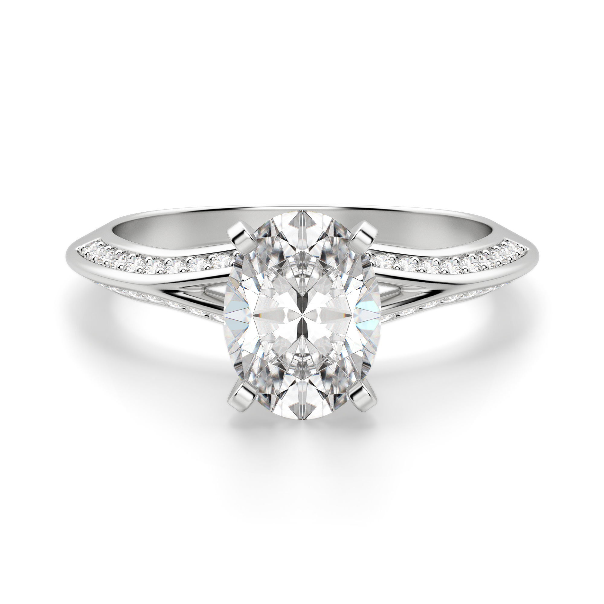 Irene Oval Cut Engagement Ring