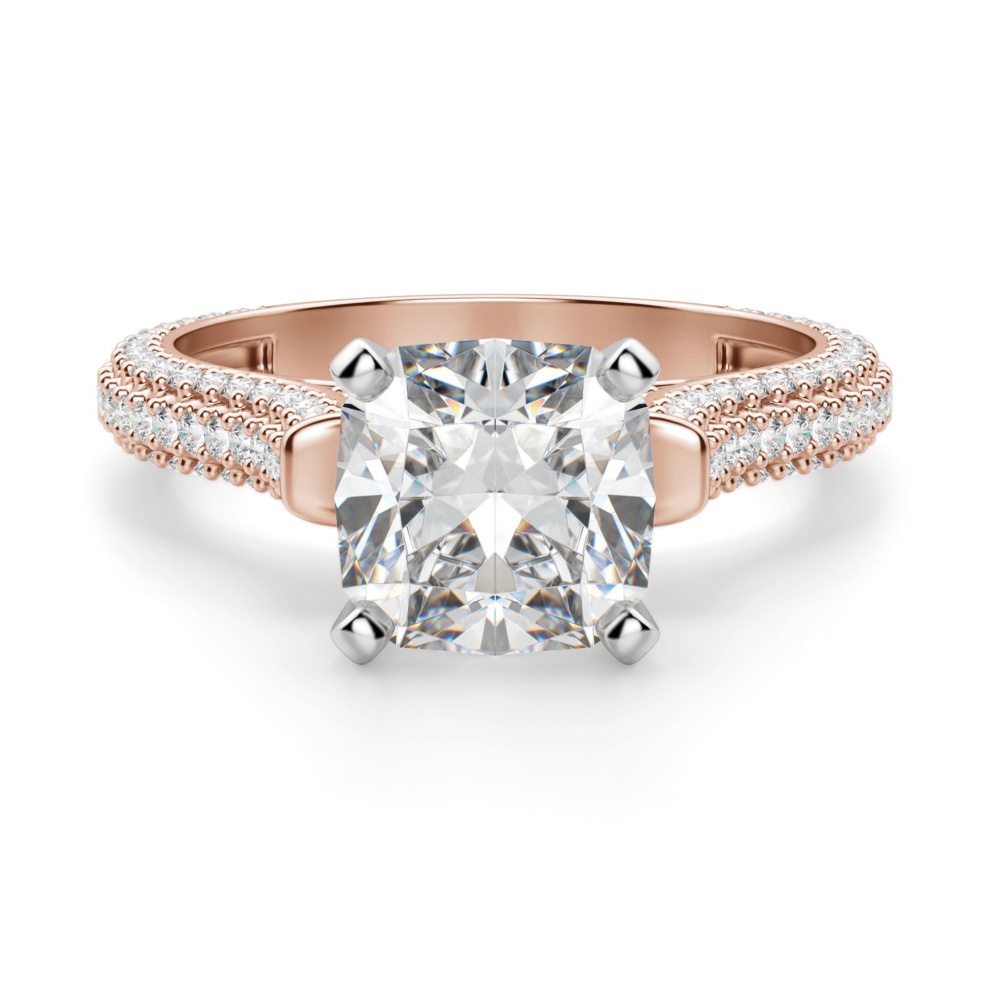 Seine Cushion Cut Engagement Ring