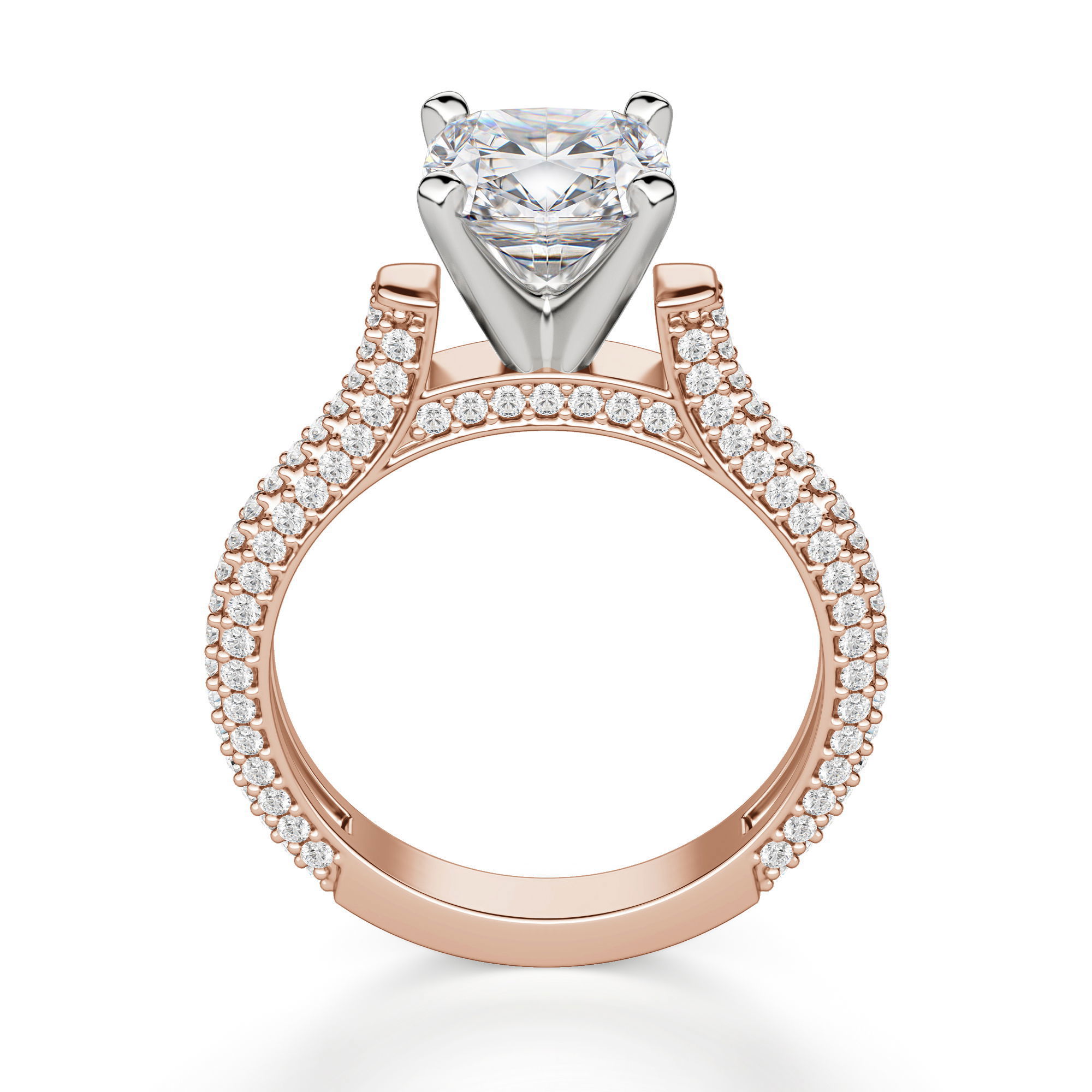 Seine Cushion Cut Engagement Ring
