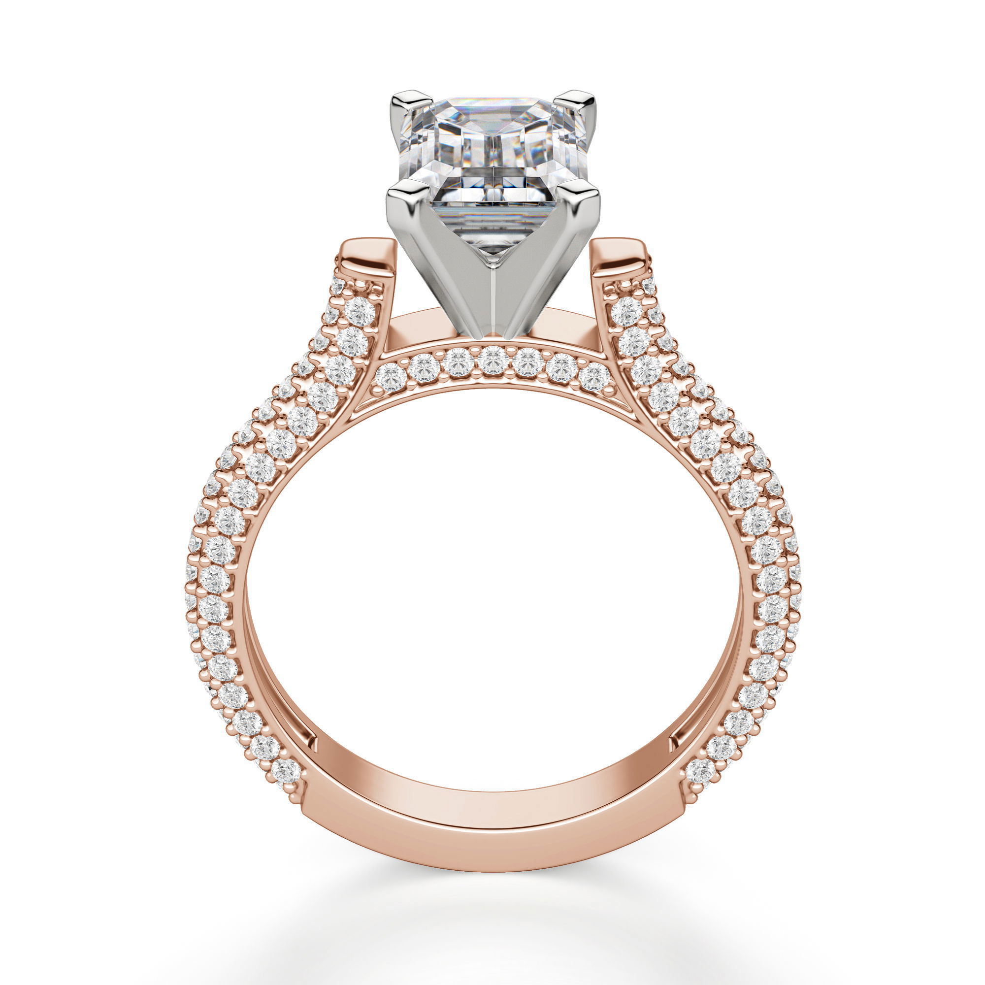 Seine Emerald Cut Engagement Ring