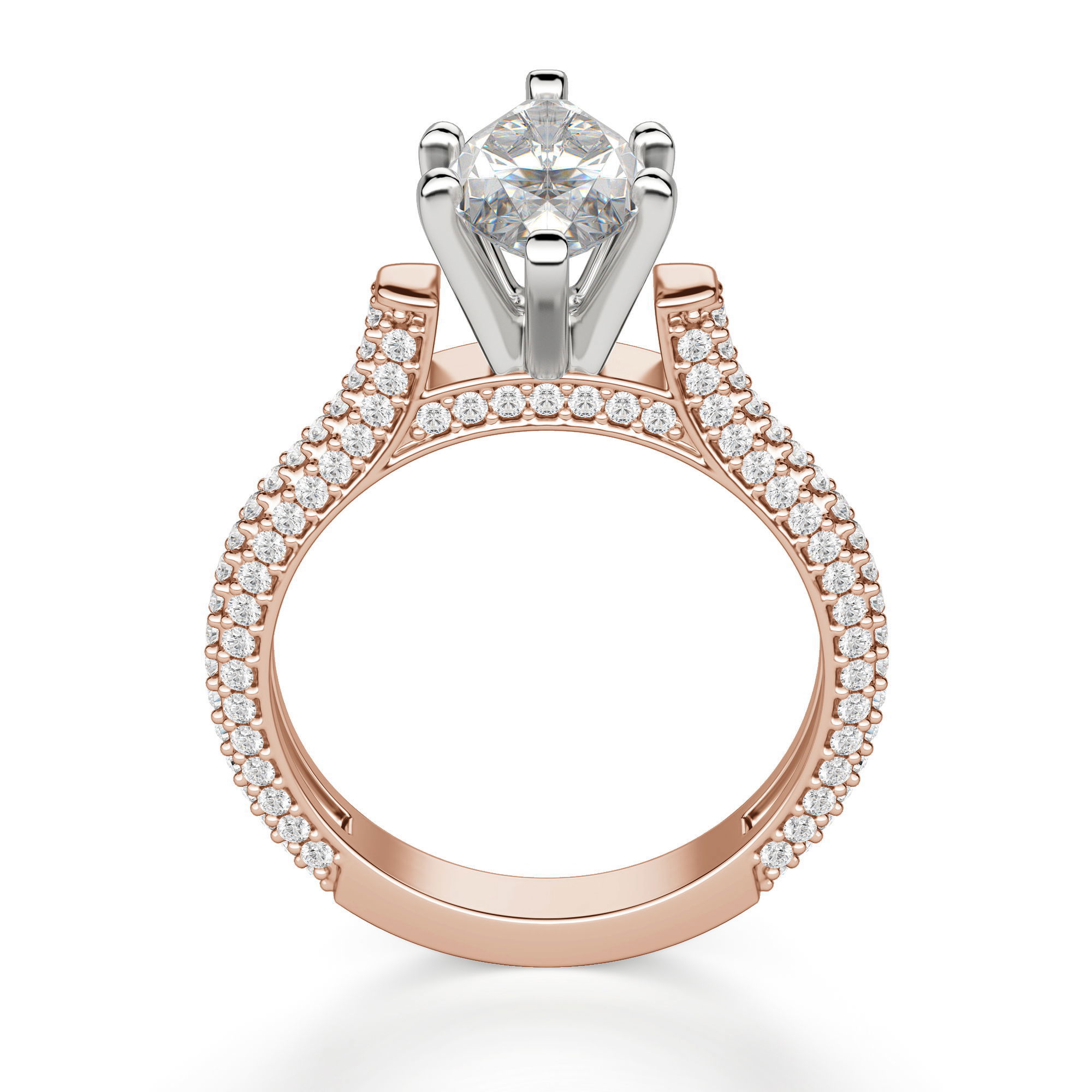 Seine Marquise Cut Engagement Ring