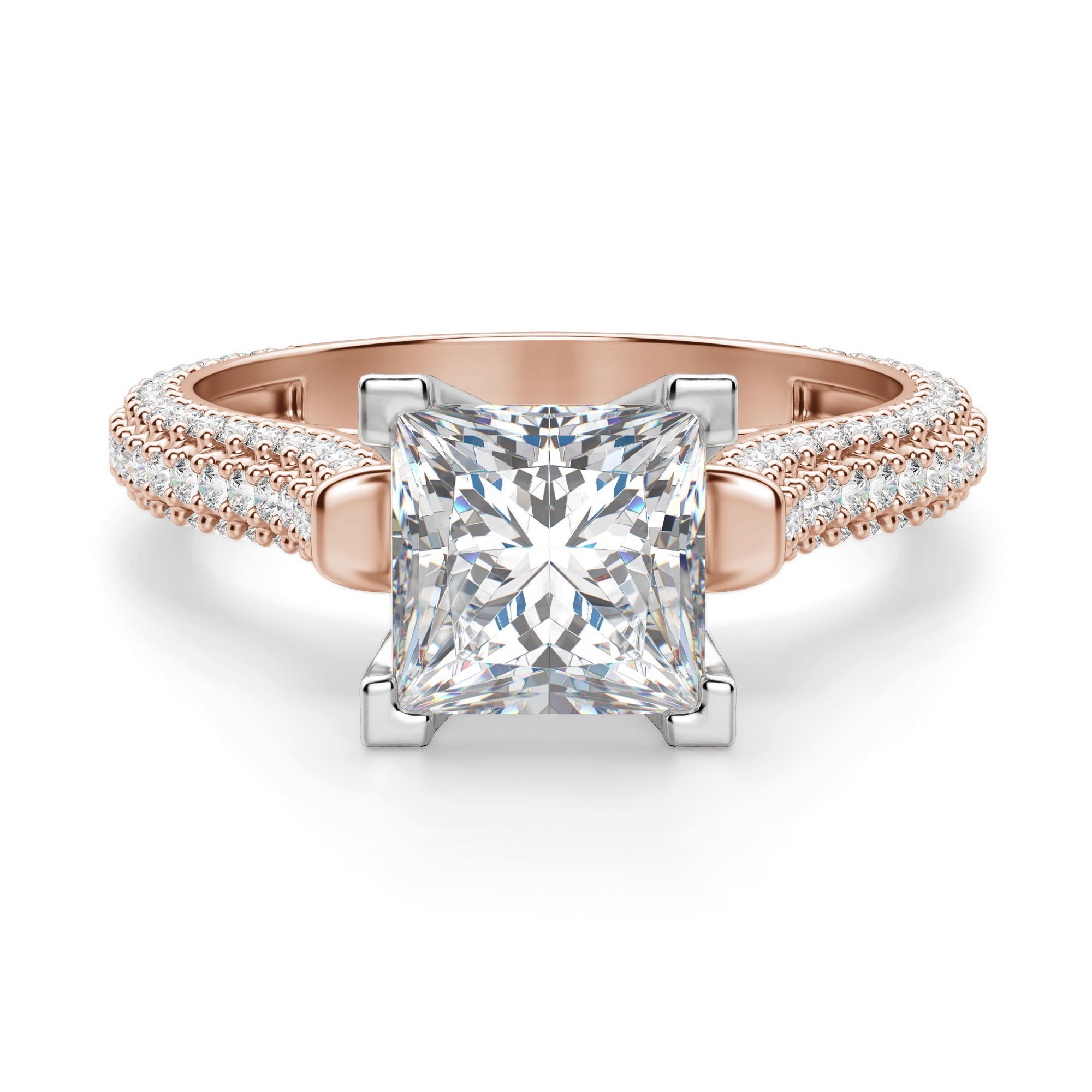 Seine Princess Cut Engagement Ring