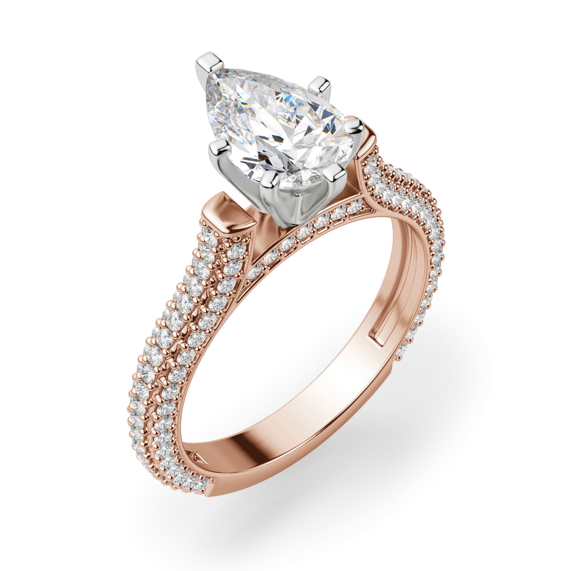 Seine Pear Cut Engagement Ring