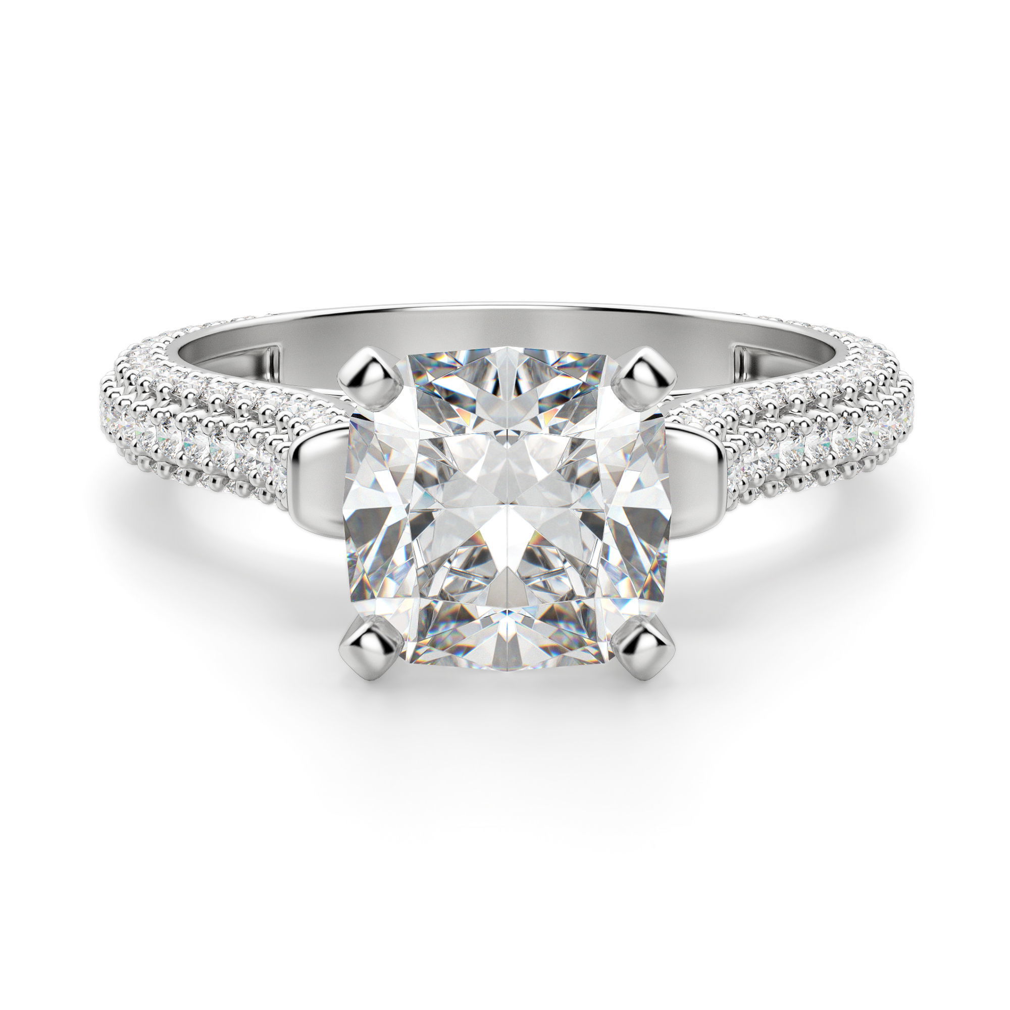 Seine Cushion Cut Engagement Ring