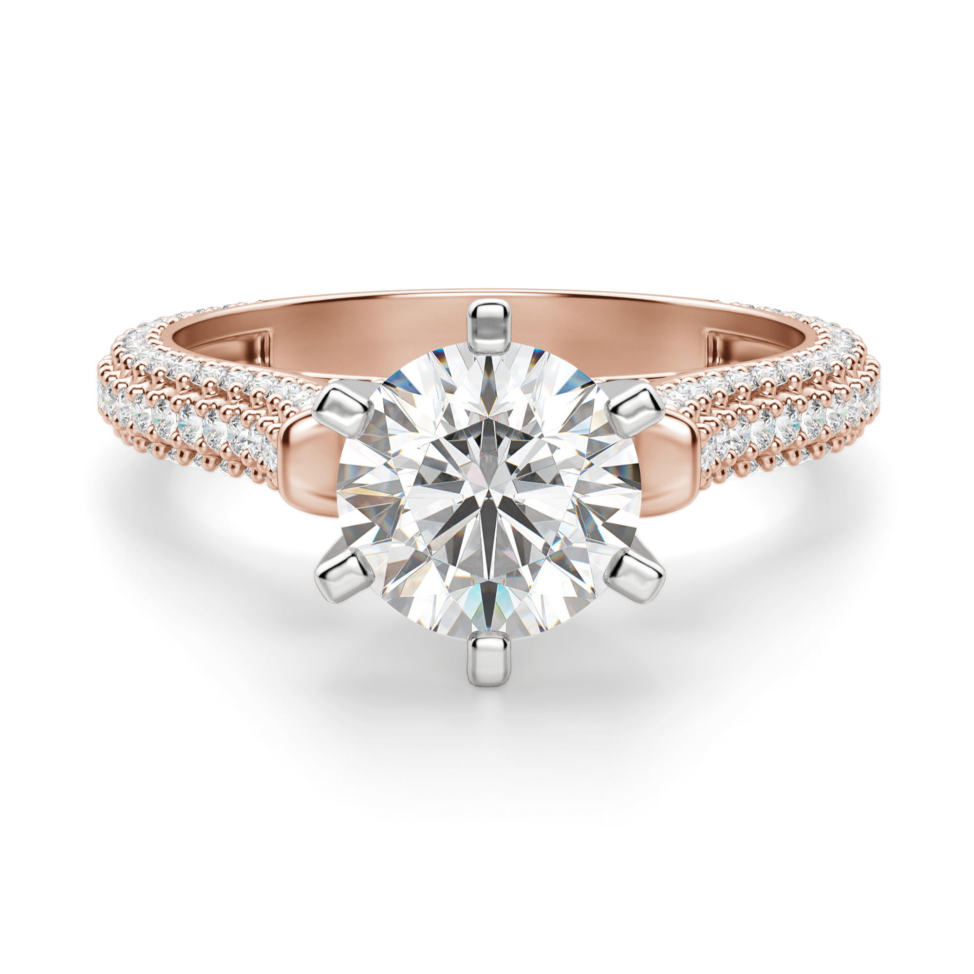 Seine Round Cut Engagement Ring