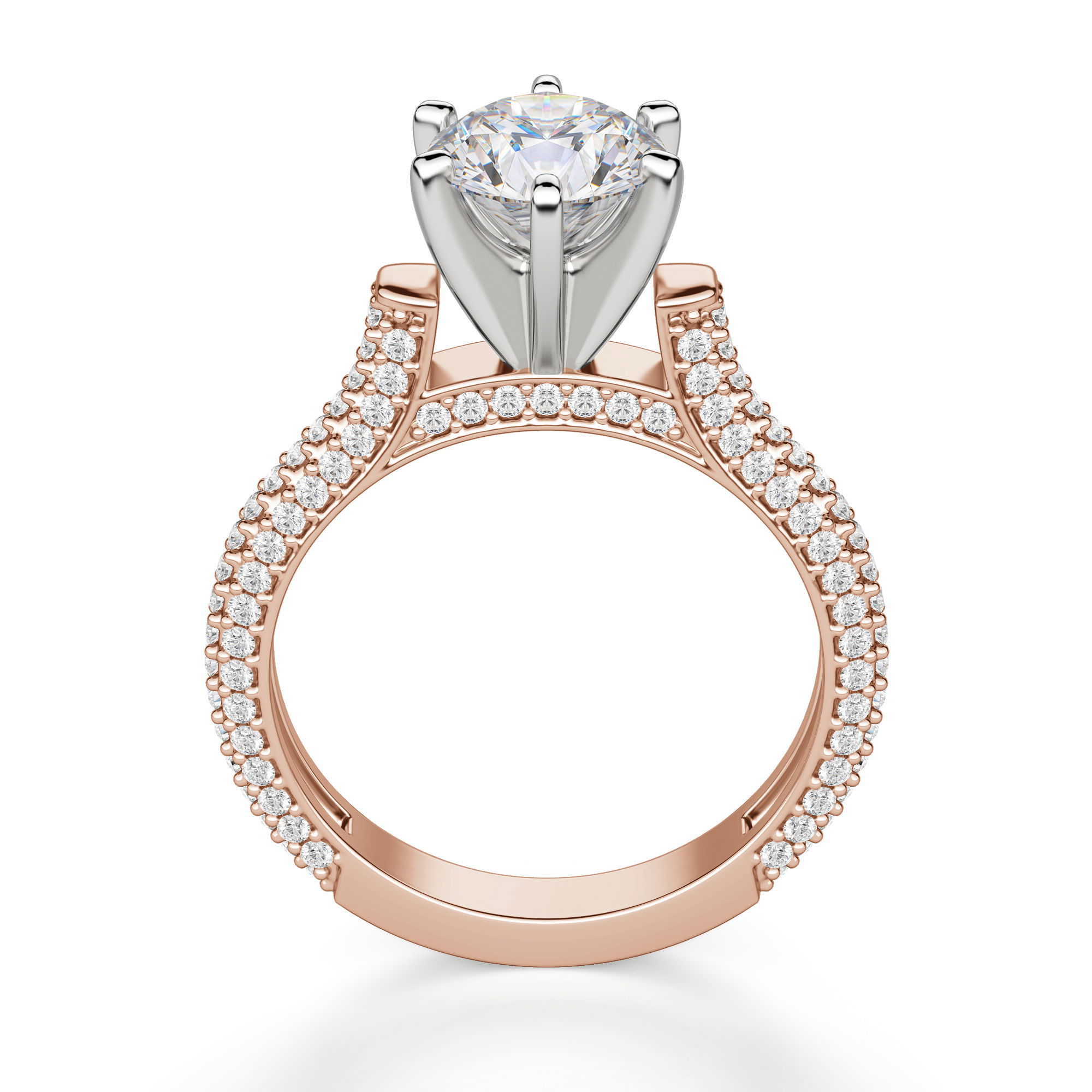 Seine Round Cut Engagement Ring