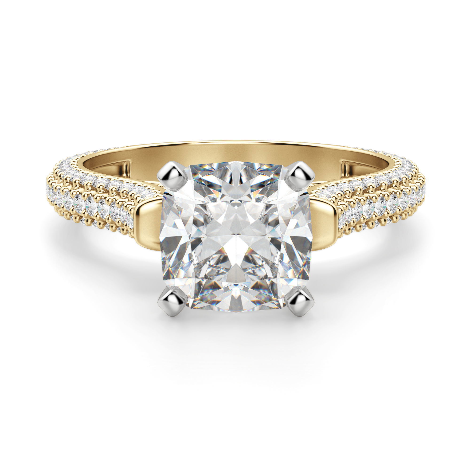 Seine Cushion Cut Engagement Ring
