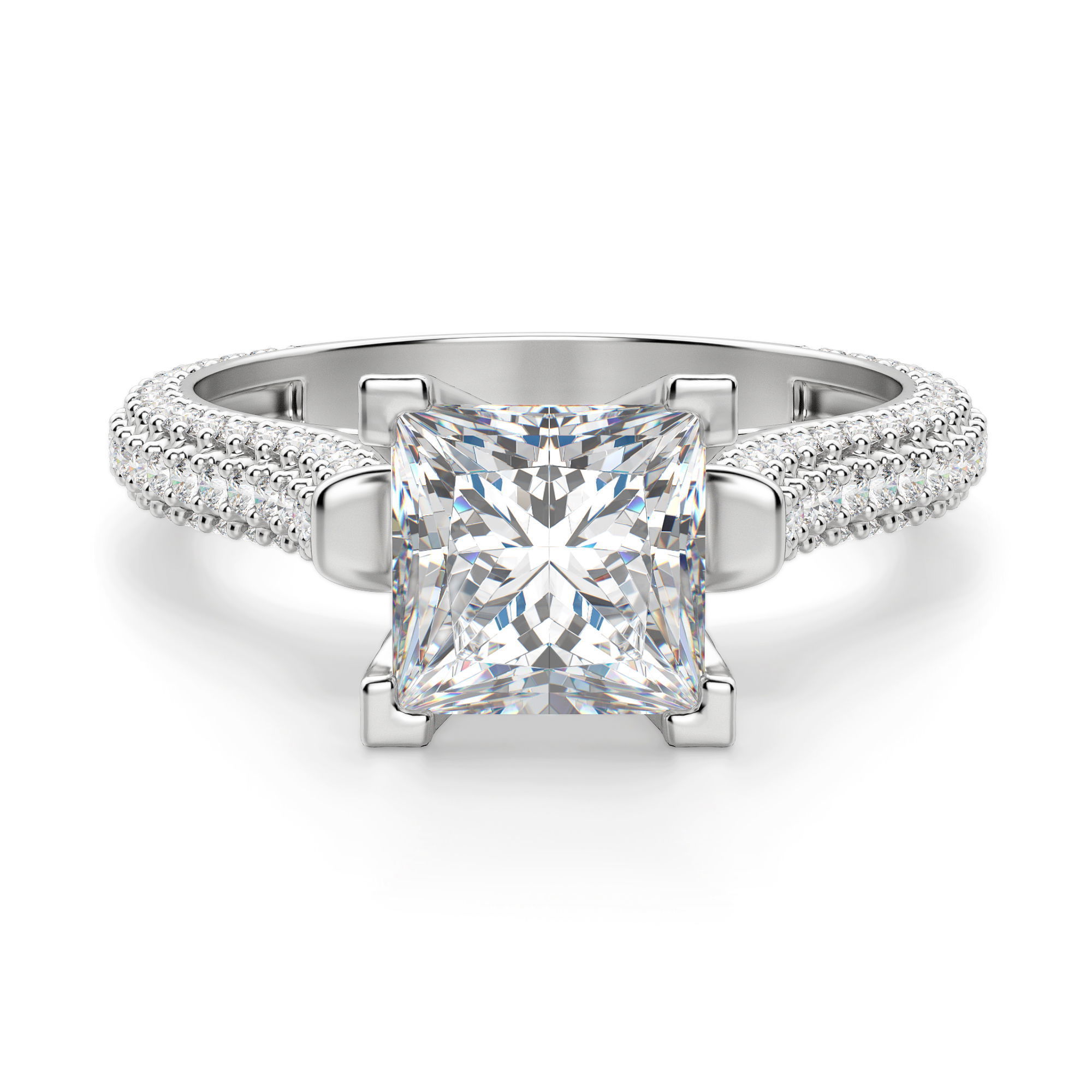 Seine Princess Cut Engagement Ring