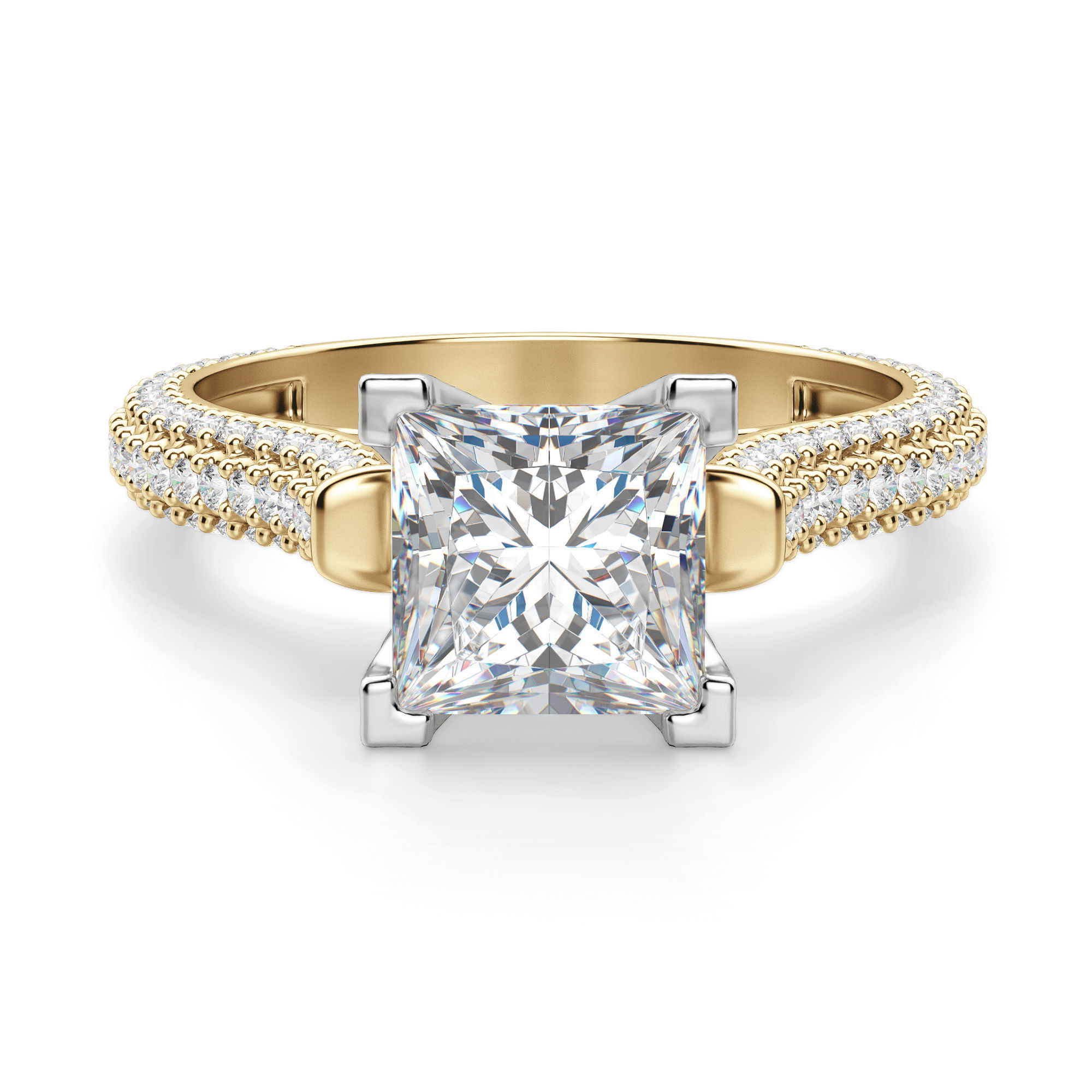 Seine Princess Cut Engagement Ring
