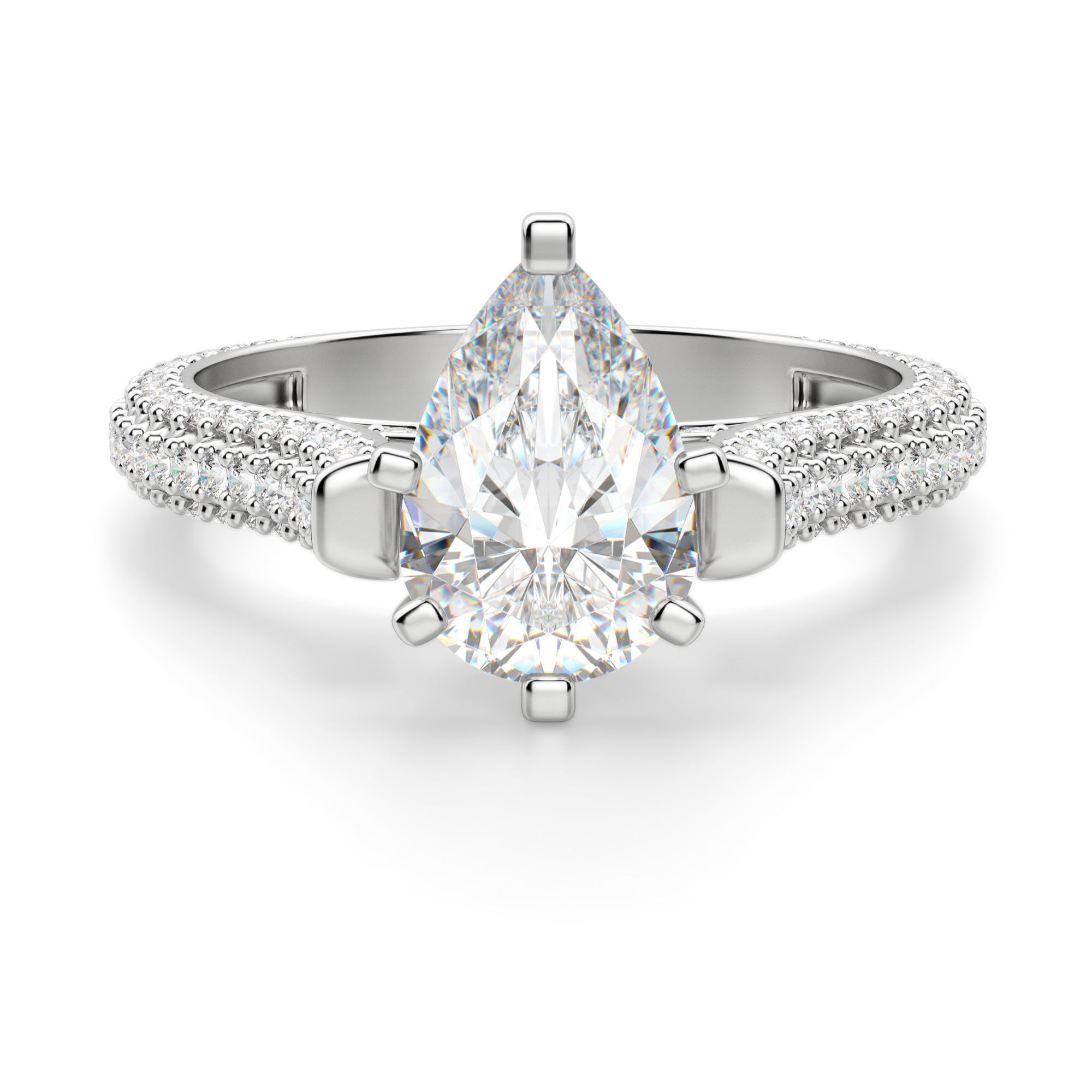 Seine Pear Cut Engagement Ring