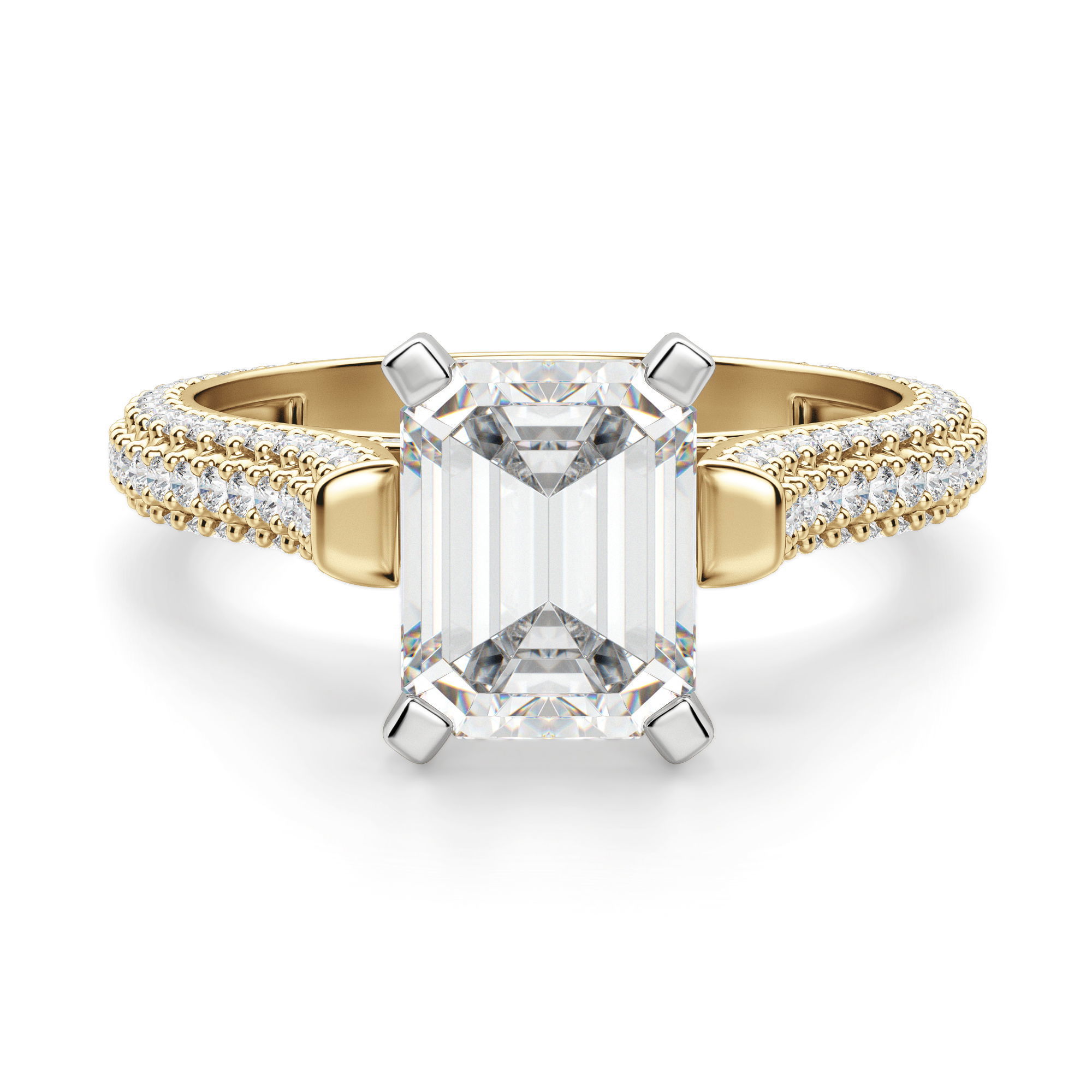 Seine Emerald Cut Engagement Ring