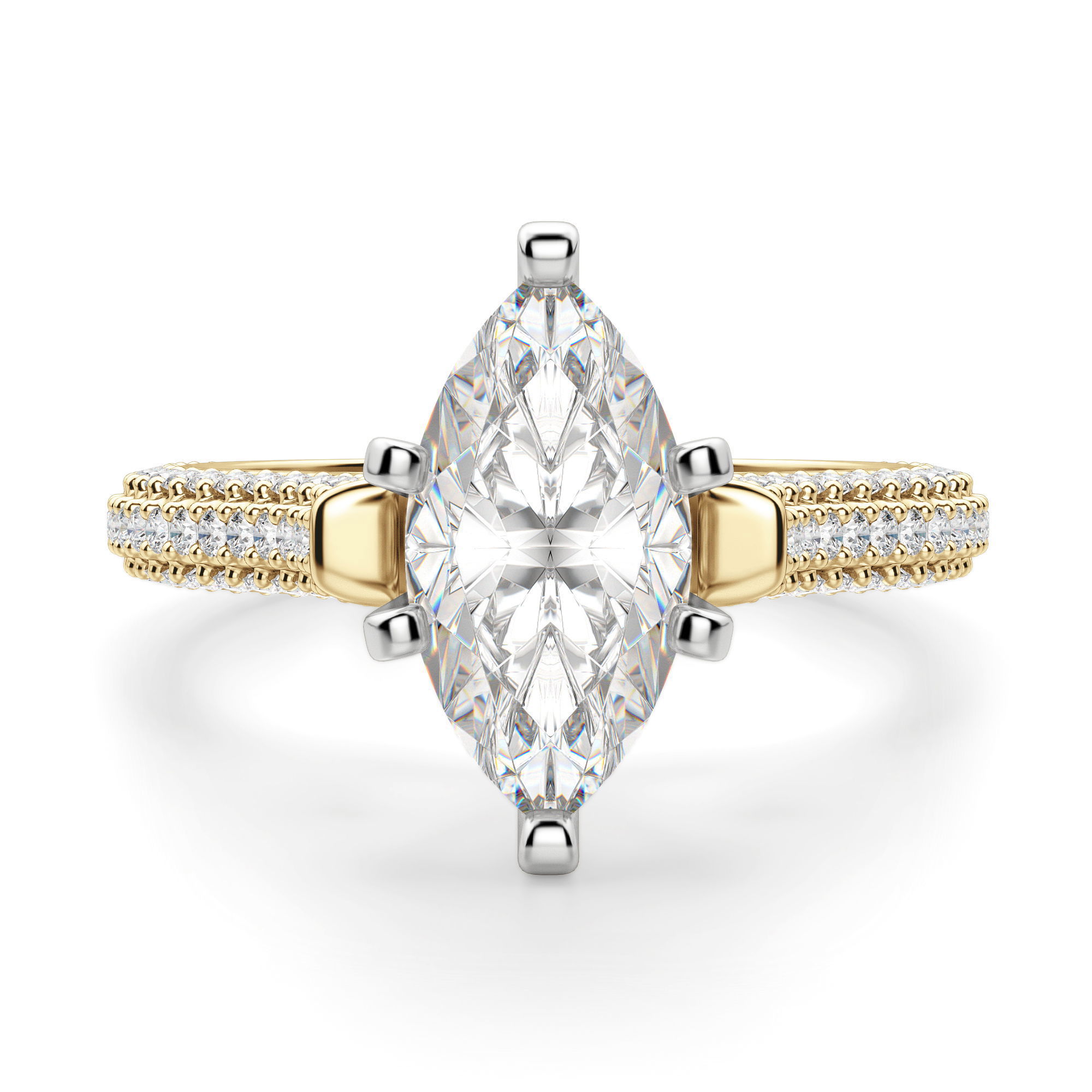 Seine Marquise Cut Engagement Ring