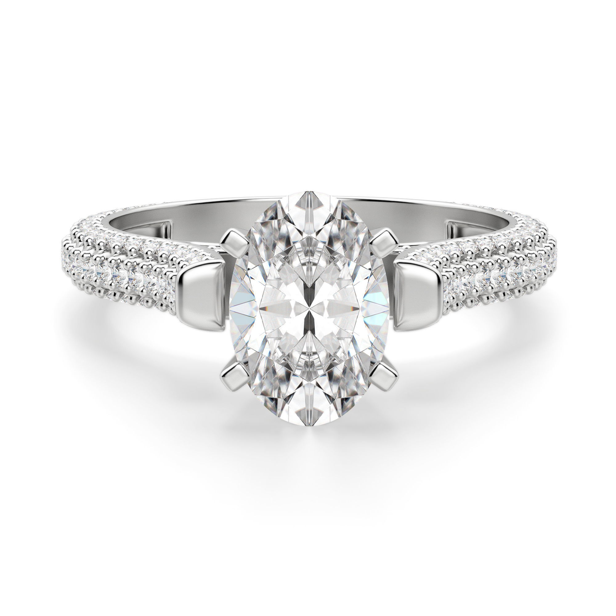 Seine Oval Cut Engagement Ring