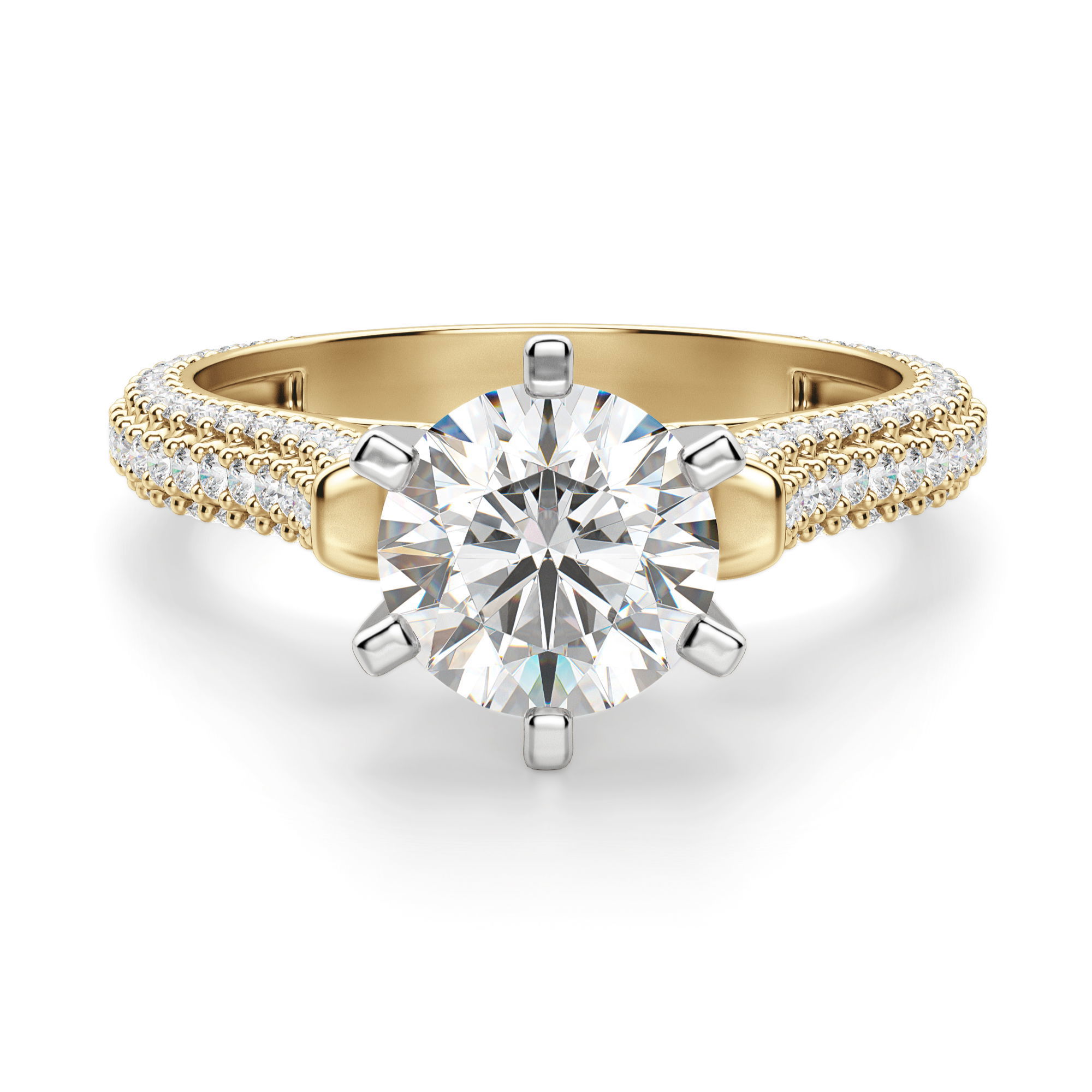 Seine Round Cut Engagement Ring