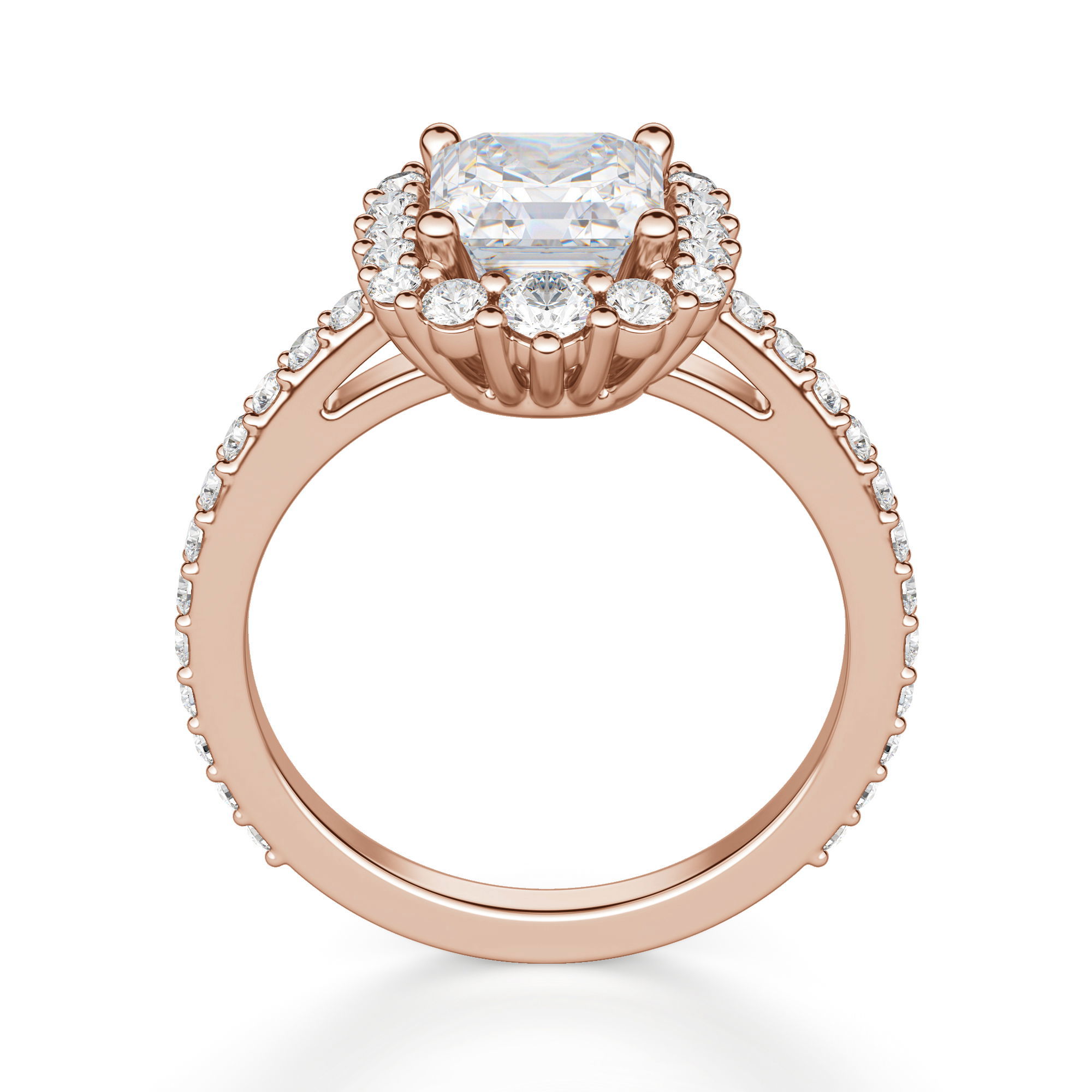 Barcelona Asscher Cut Engagement Ring