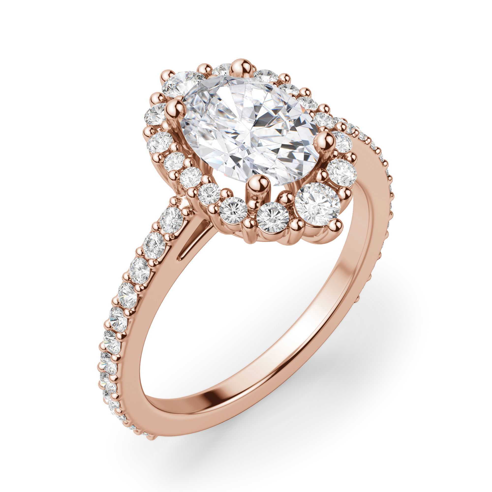 Barcelona Oval Cut Engagement Ring