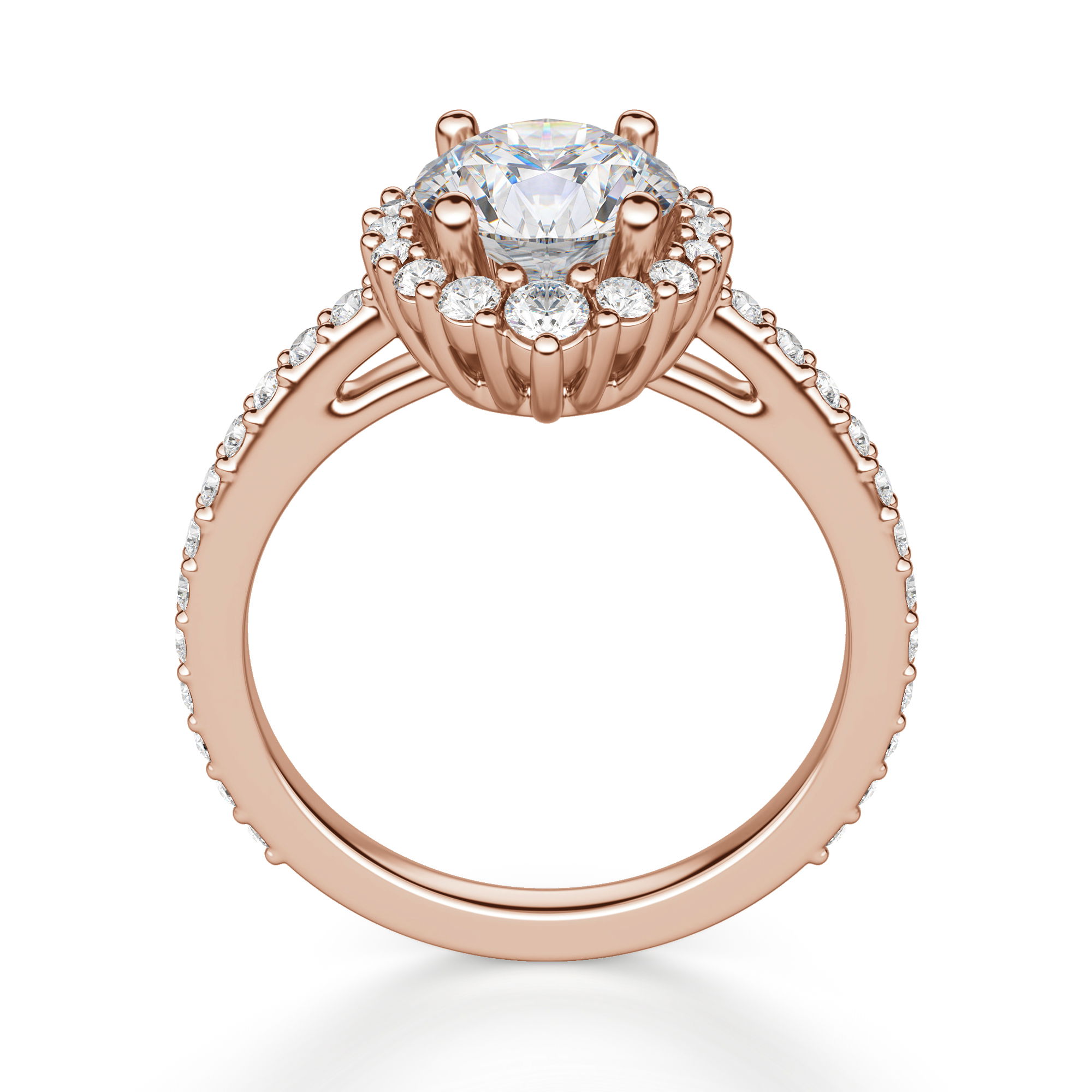 Barcelona Round Cut Engagement Ring