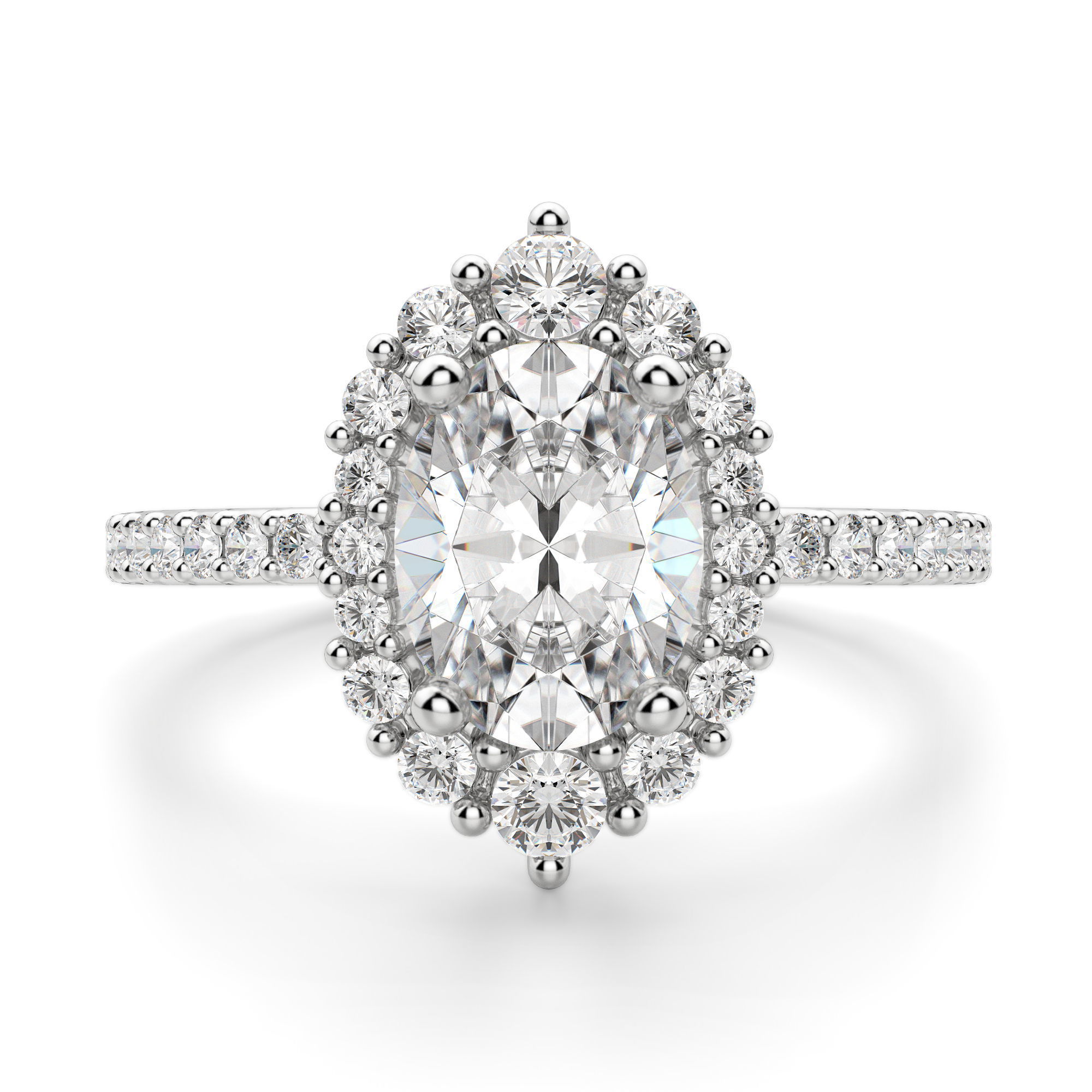 Barcelona Oval Cut Engagement Ring