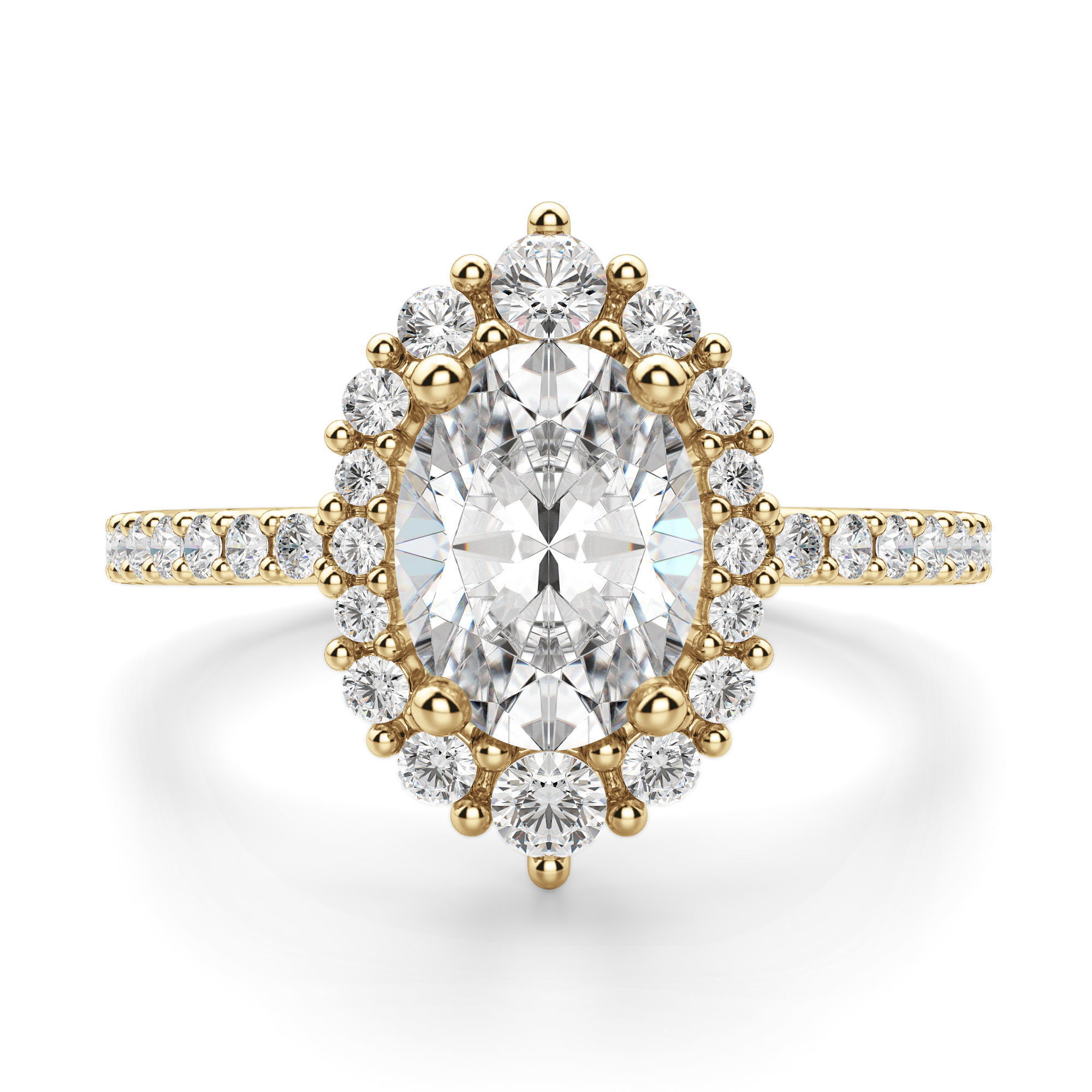 Barcelona Oval Cut Engagement Ring