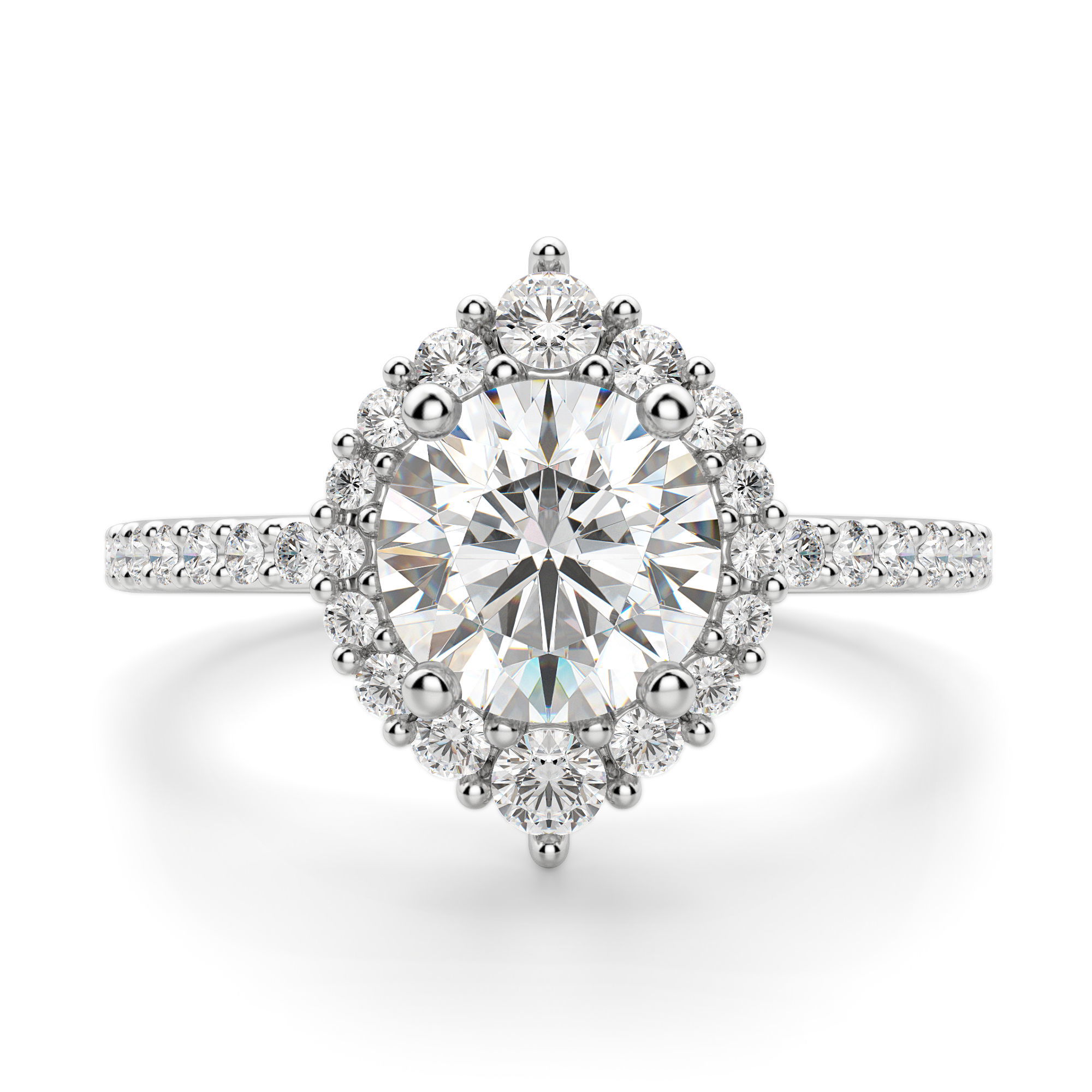 Barcelona Round Cut Engagement Ring