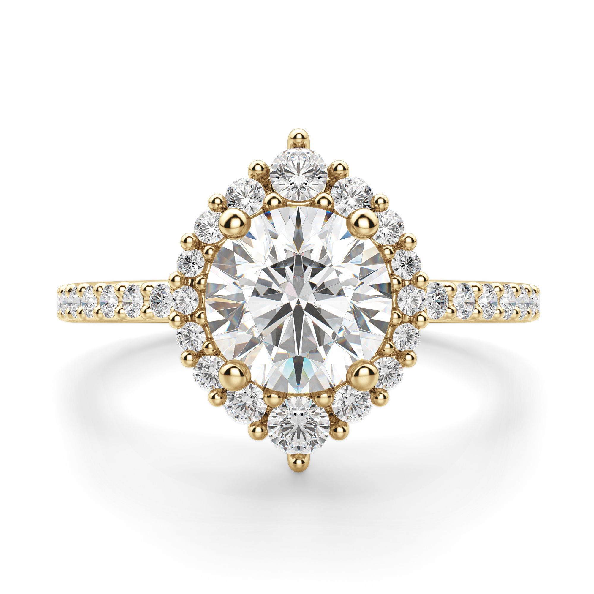 Barcelona Round Cut Engagement Ring