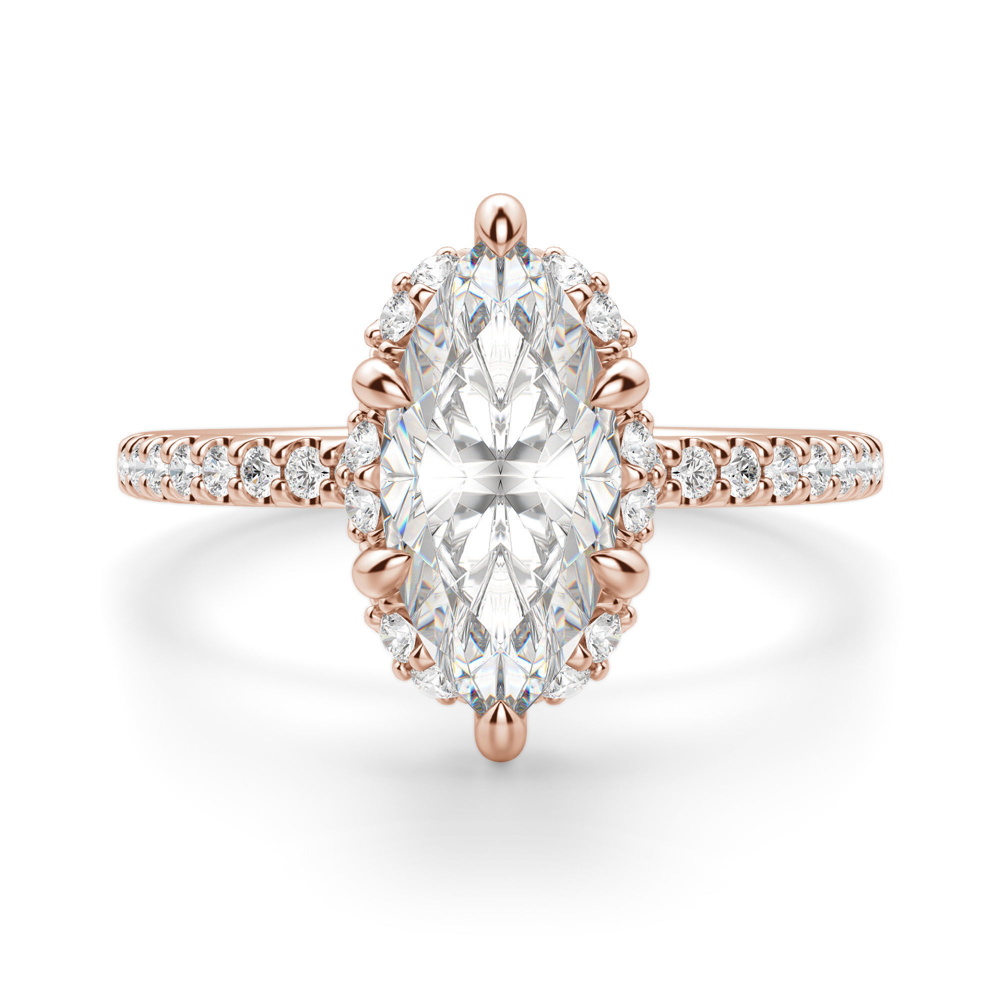 Novara Marquise Cut Engagement Ring