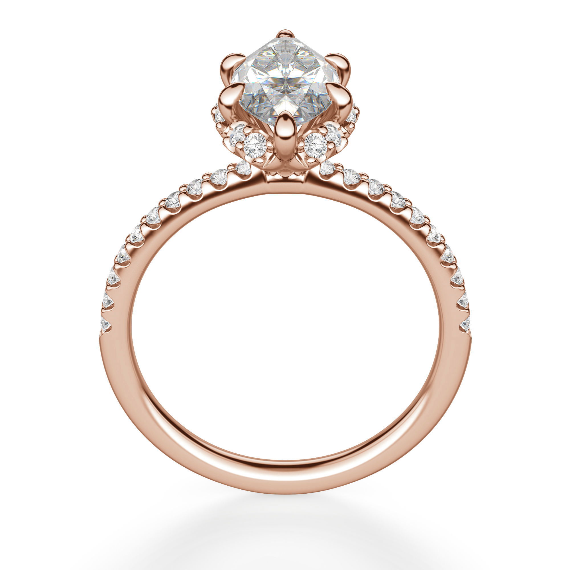 Novara Marquise Cut Engagement Ring