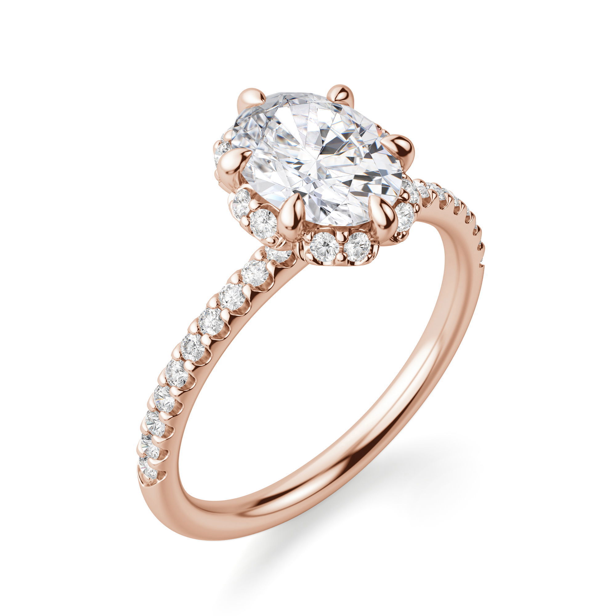 Novara Oval Cut Engagement Ring