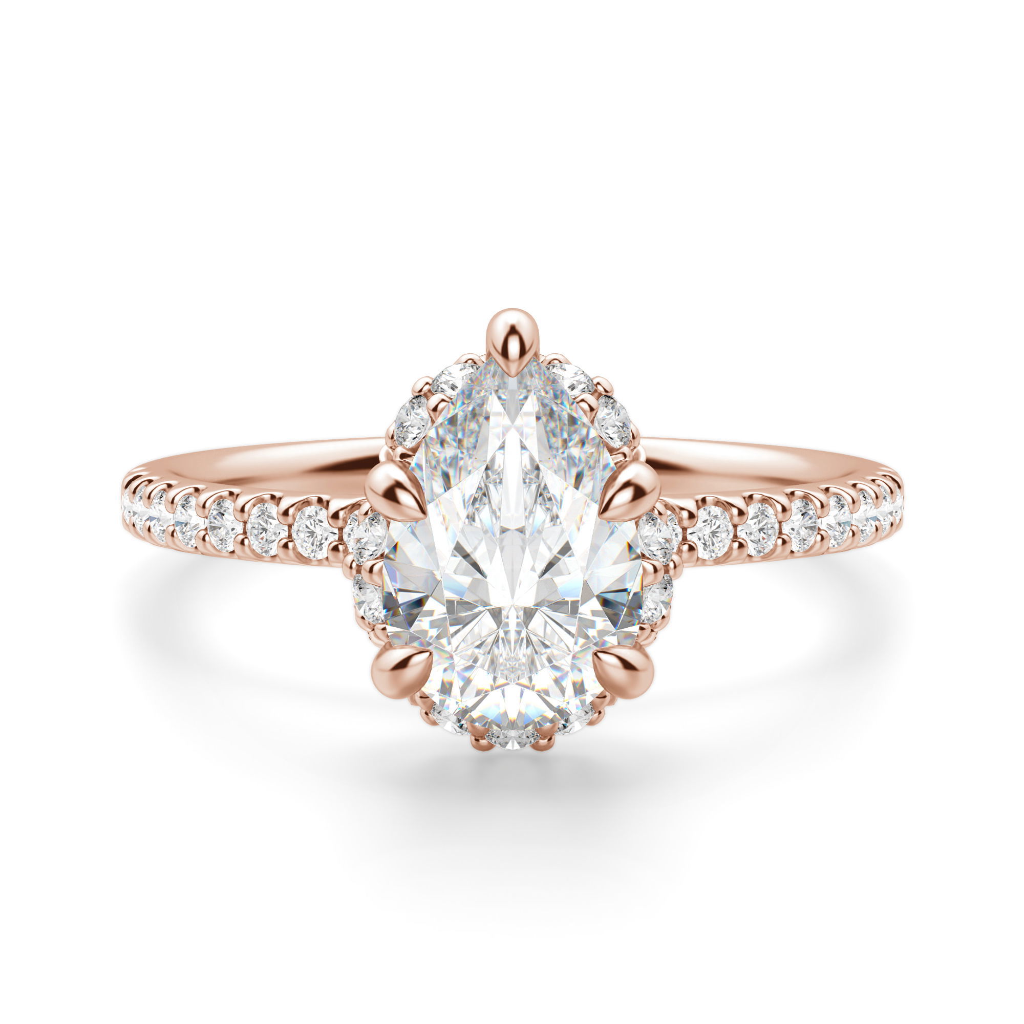 Novara Pear Cut Engagement Ring