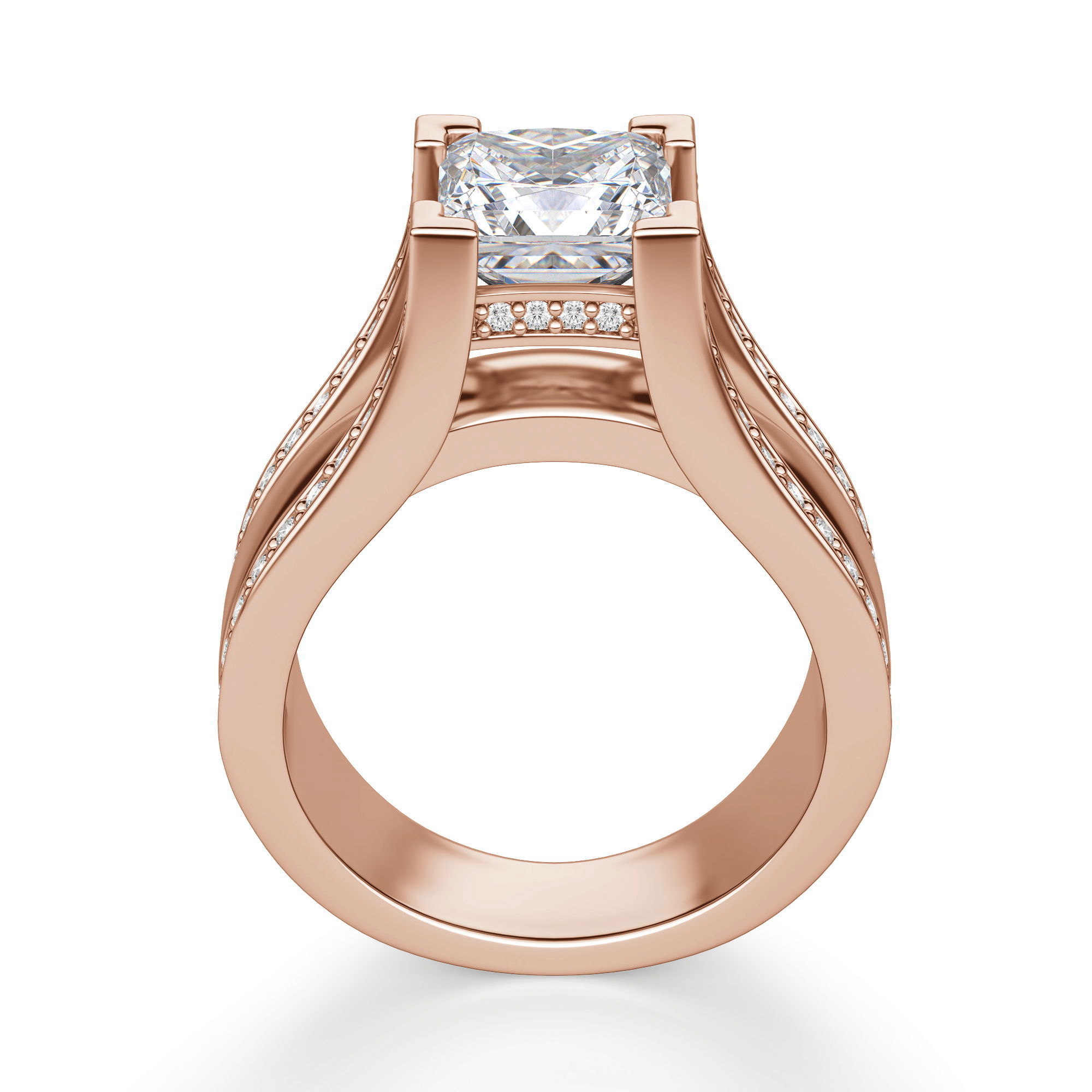 Abigail Princess Cut Engagement Ring