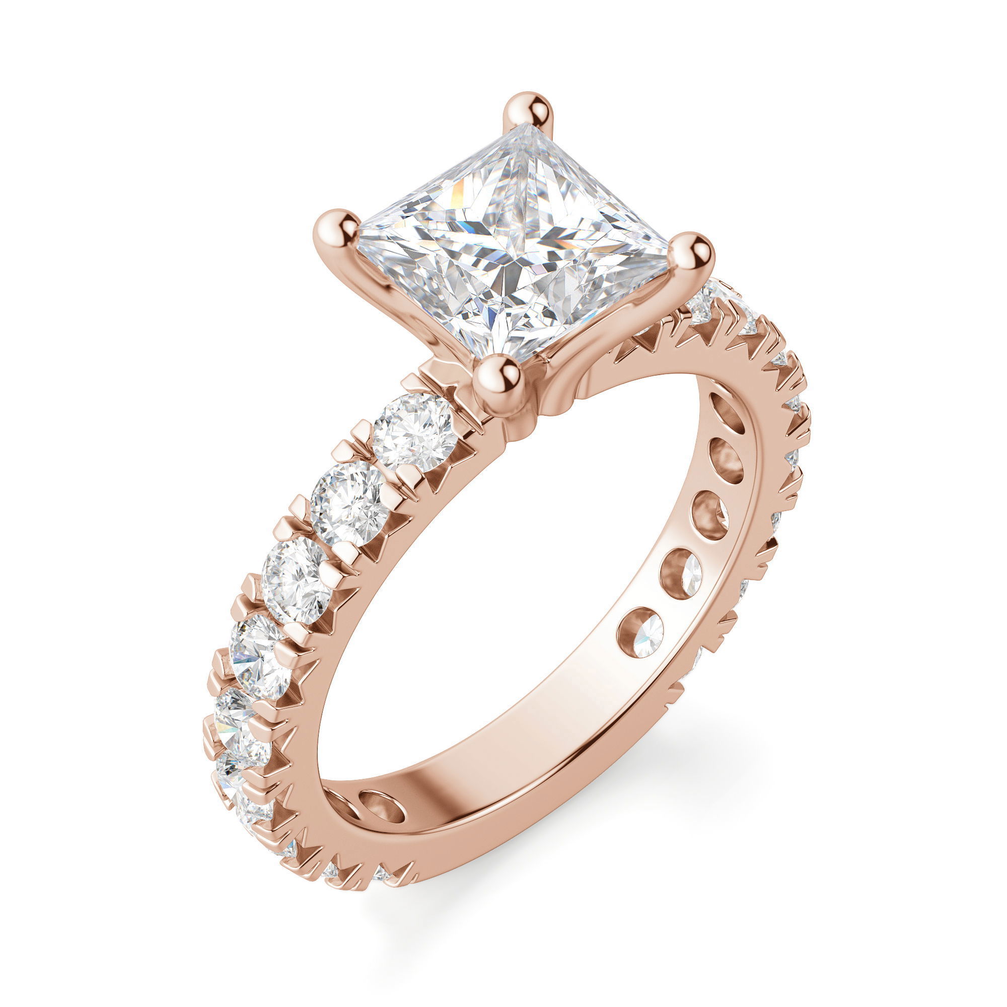 Gwyneth Princess Cut Engagement Ring