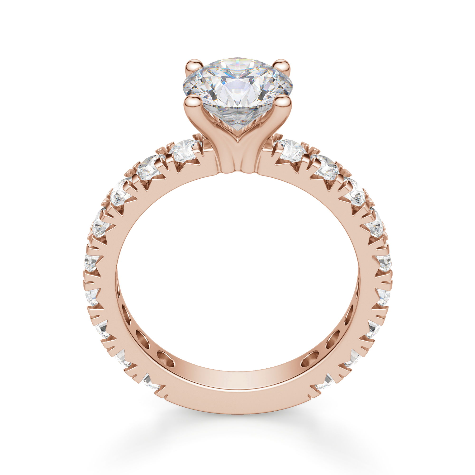 Gwyneth Round Cut Engagement Ring