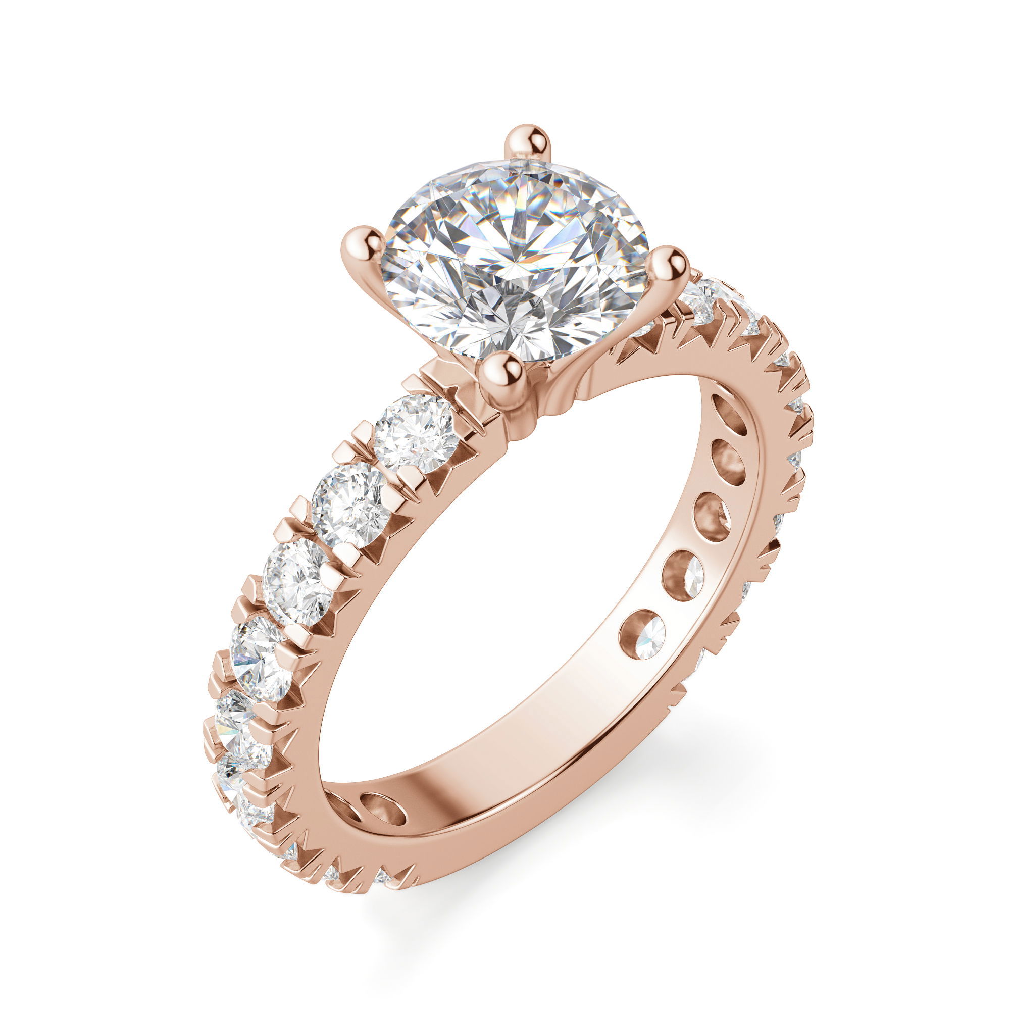 Gwyneth Round Cut Engagement Ring