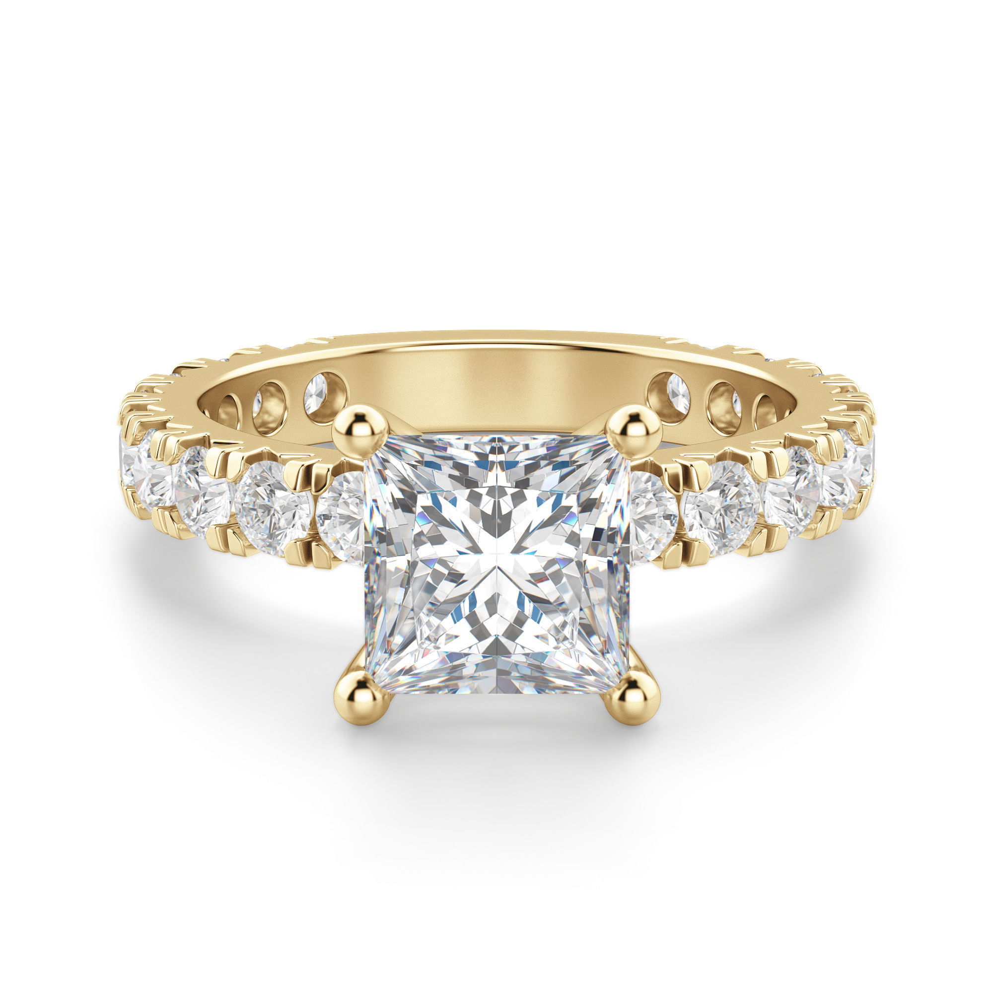 Gwyneth Princess Cut Engagement Ring