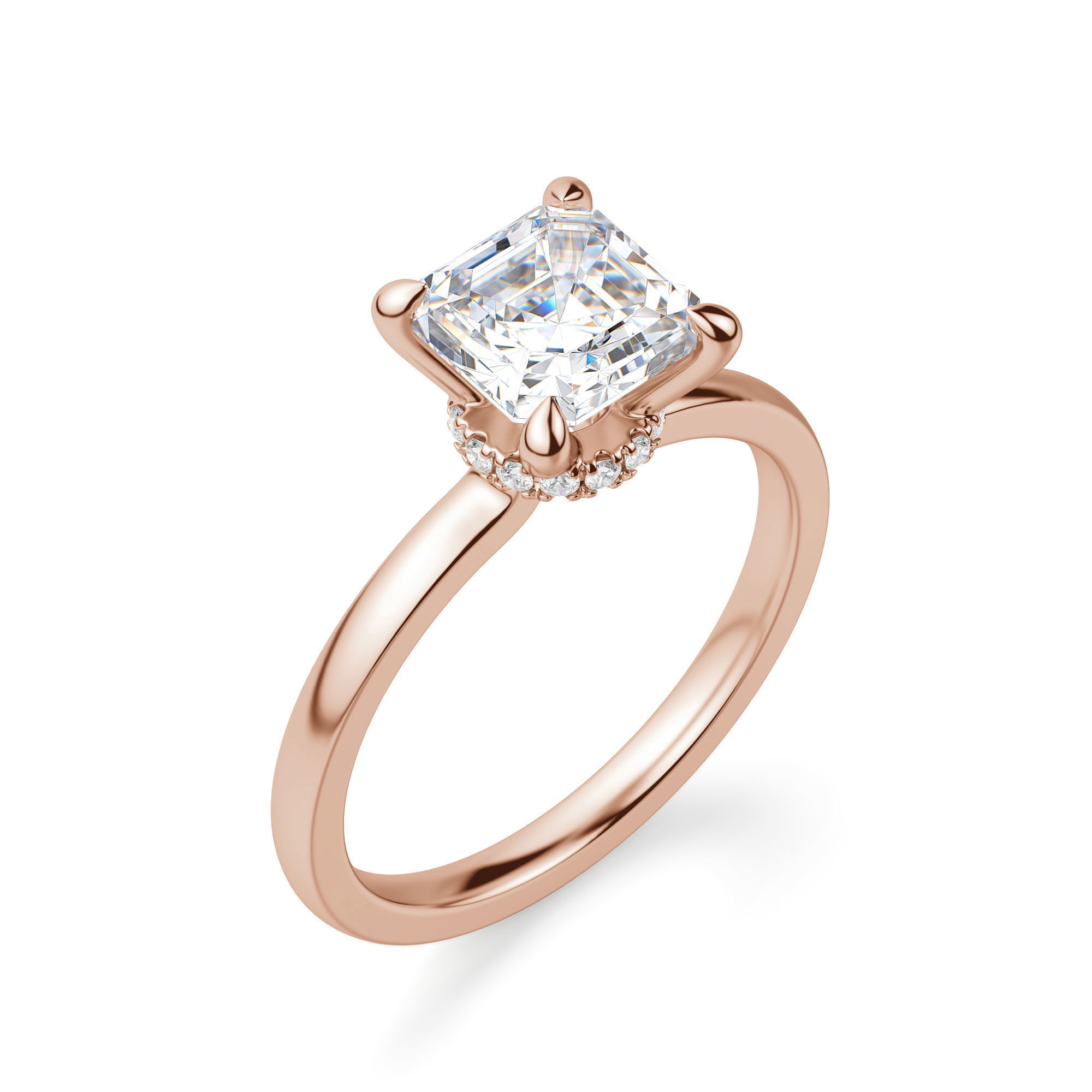 Solstice Asscher Cut Engagement Ring