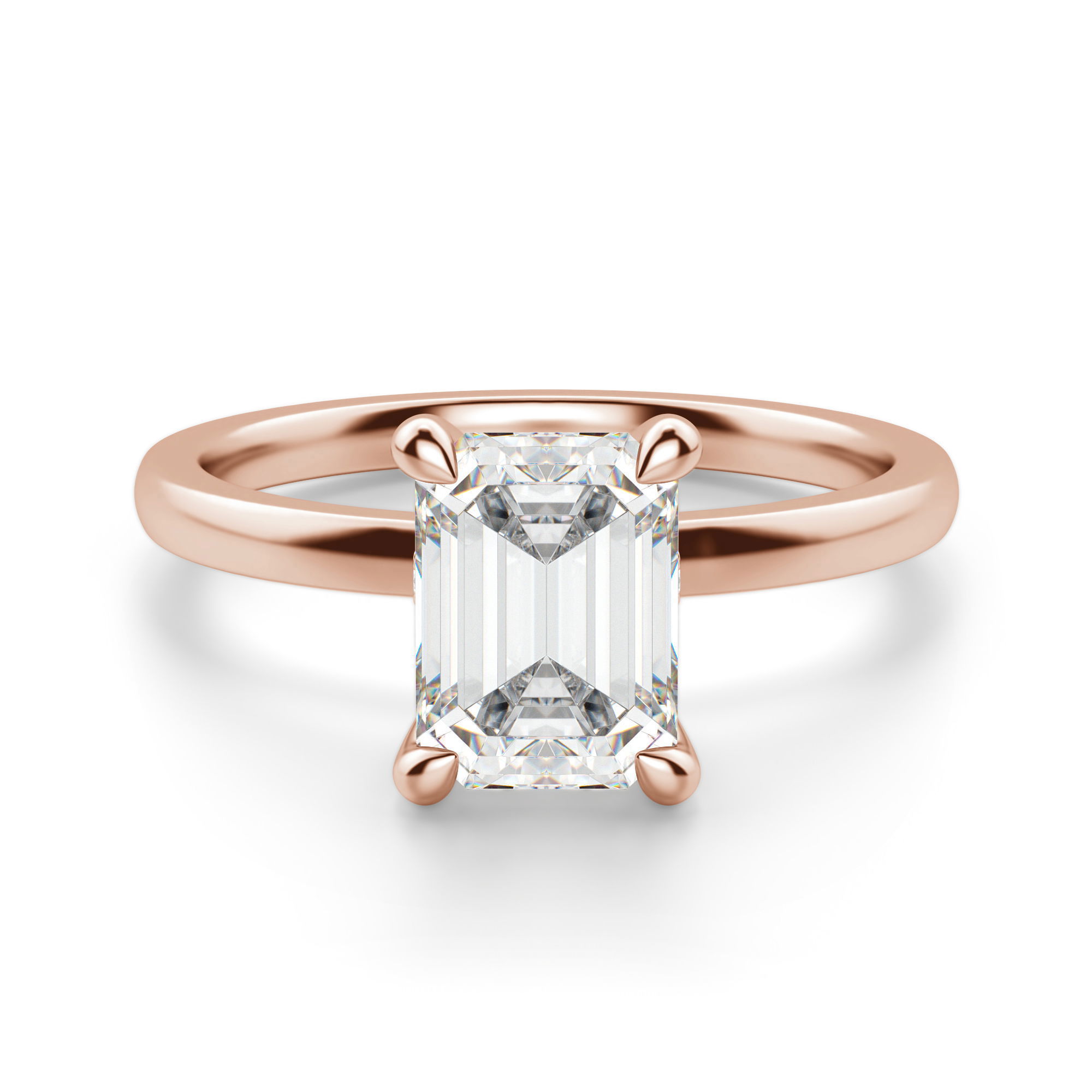 Solstice Emerald Cut Engagement Ring