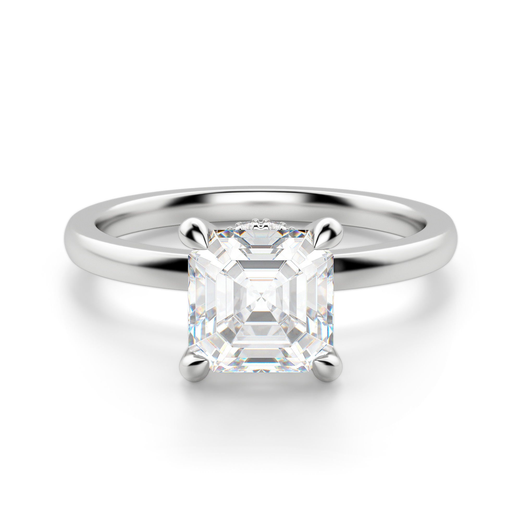 Solstice Asscher Cut Engagement Ring