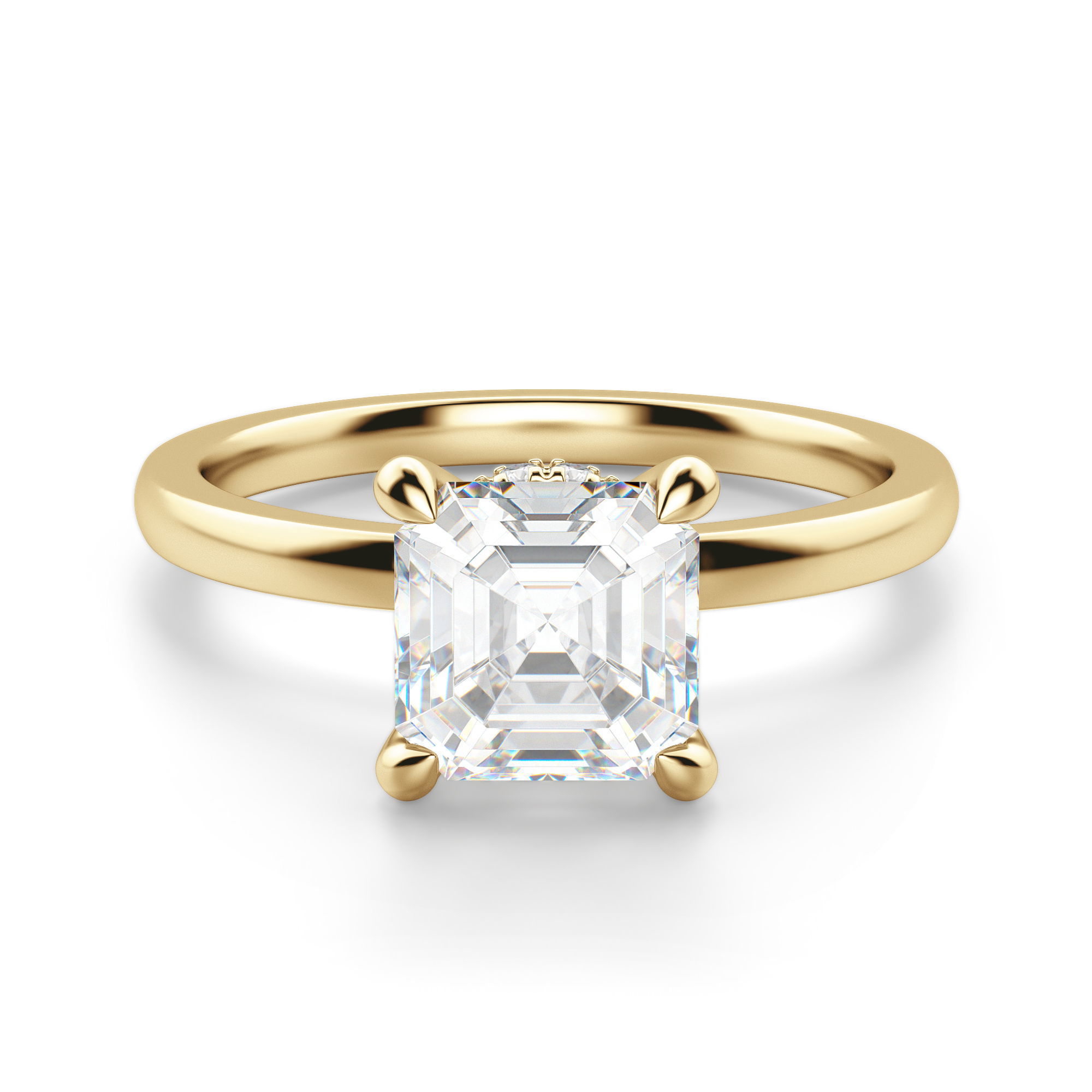 Solstice Asscher Cut Engagement Ring