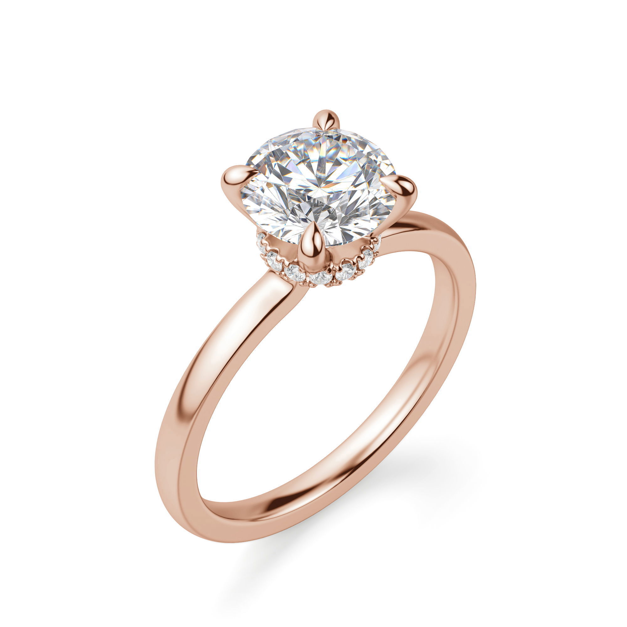 Solstice Round Cut Engagement Ring