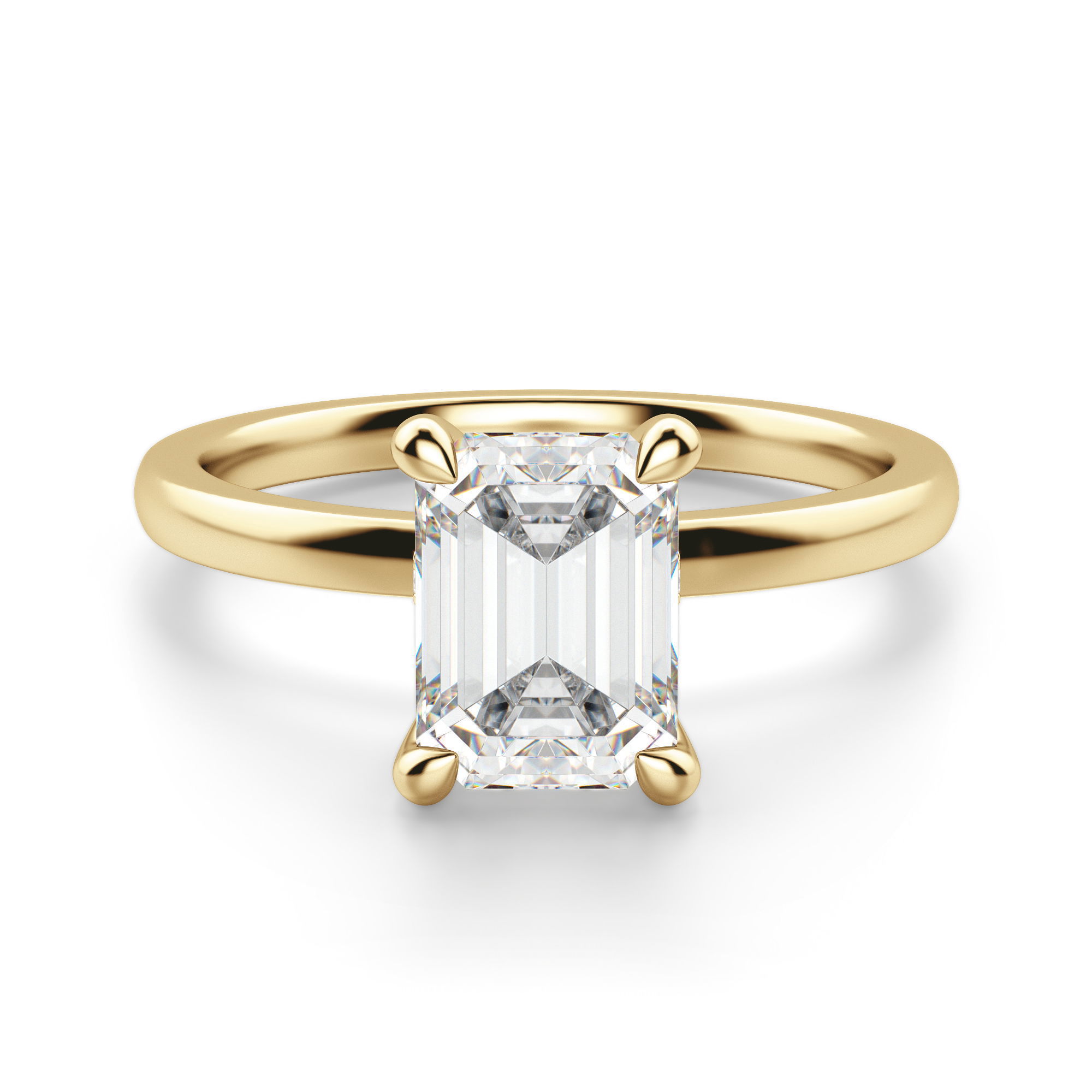 Solstice Emerald Cut Engagement Ring