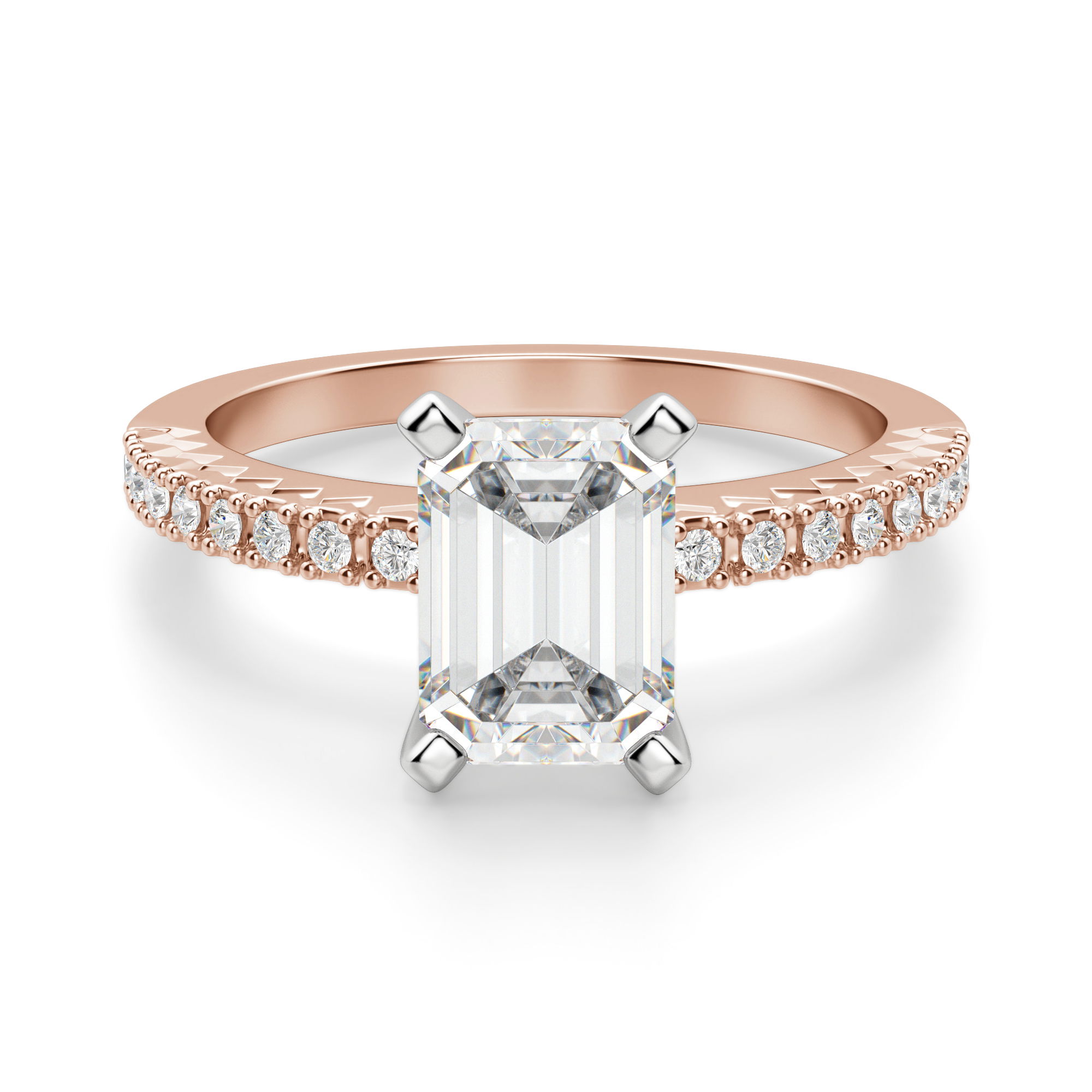 Angelix Emerald Cut Engagement Ring