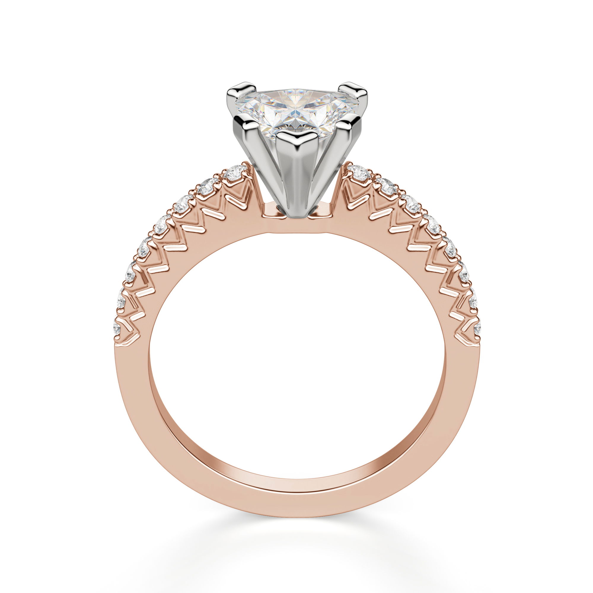 Angelix Heart Cut Engagement Ring
