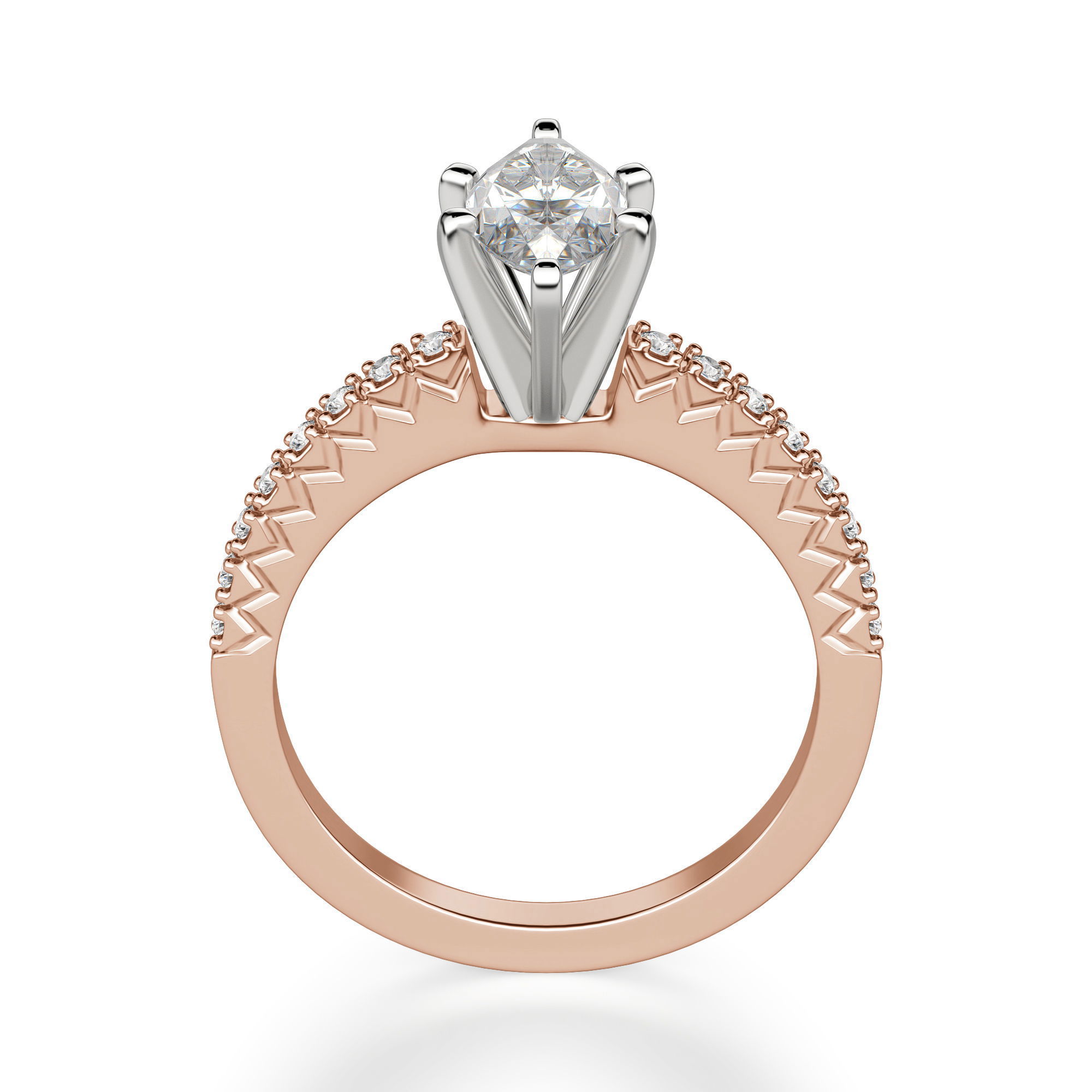 Angelix Marquise Cut Engagement Ring