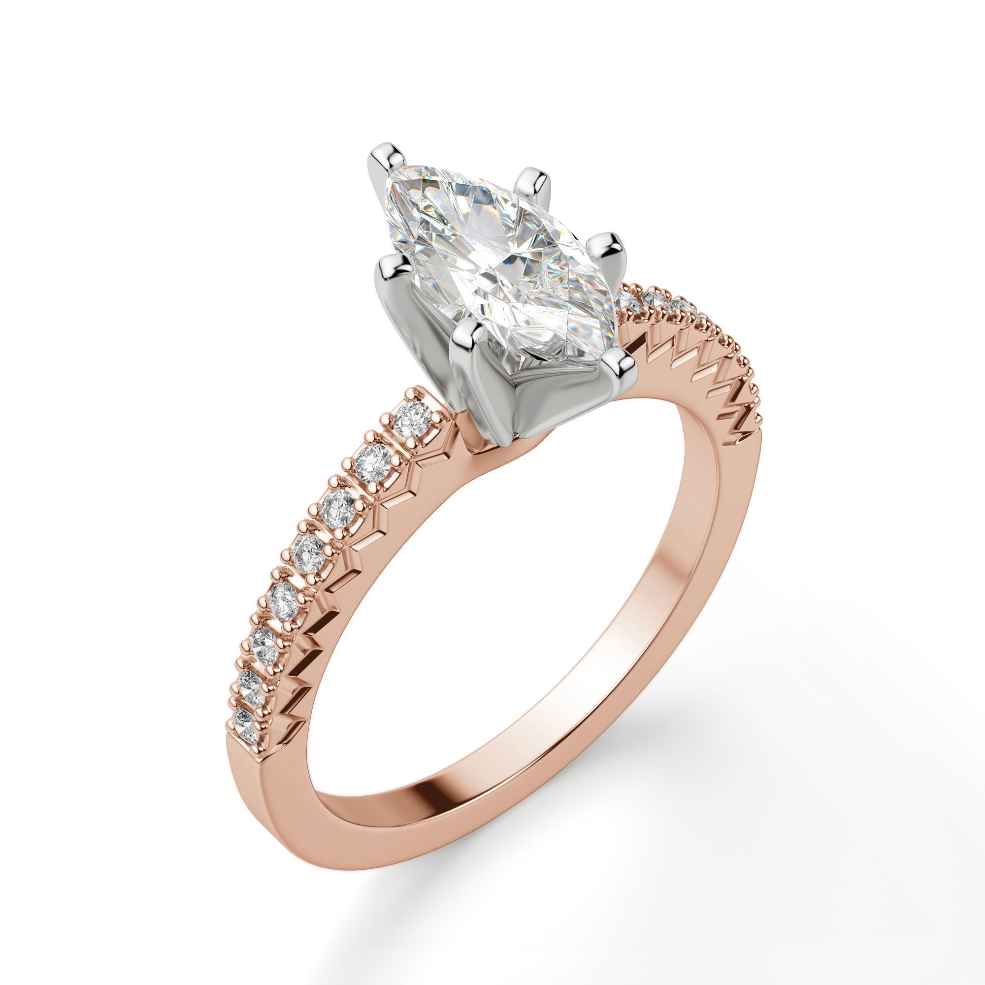 Angelix Marquise Cut Engagement Ring