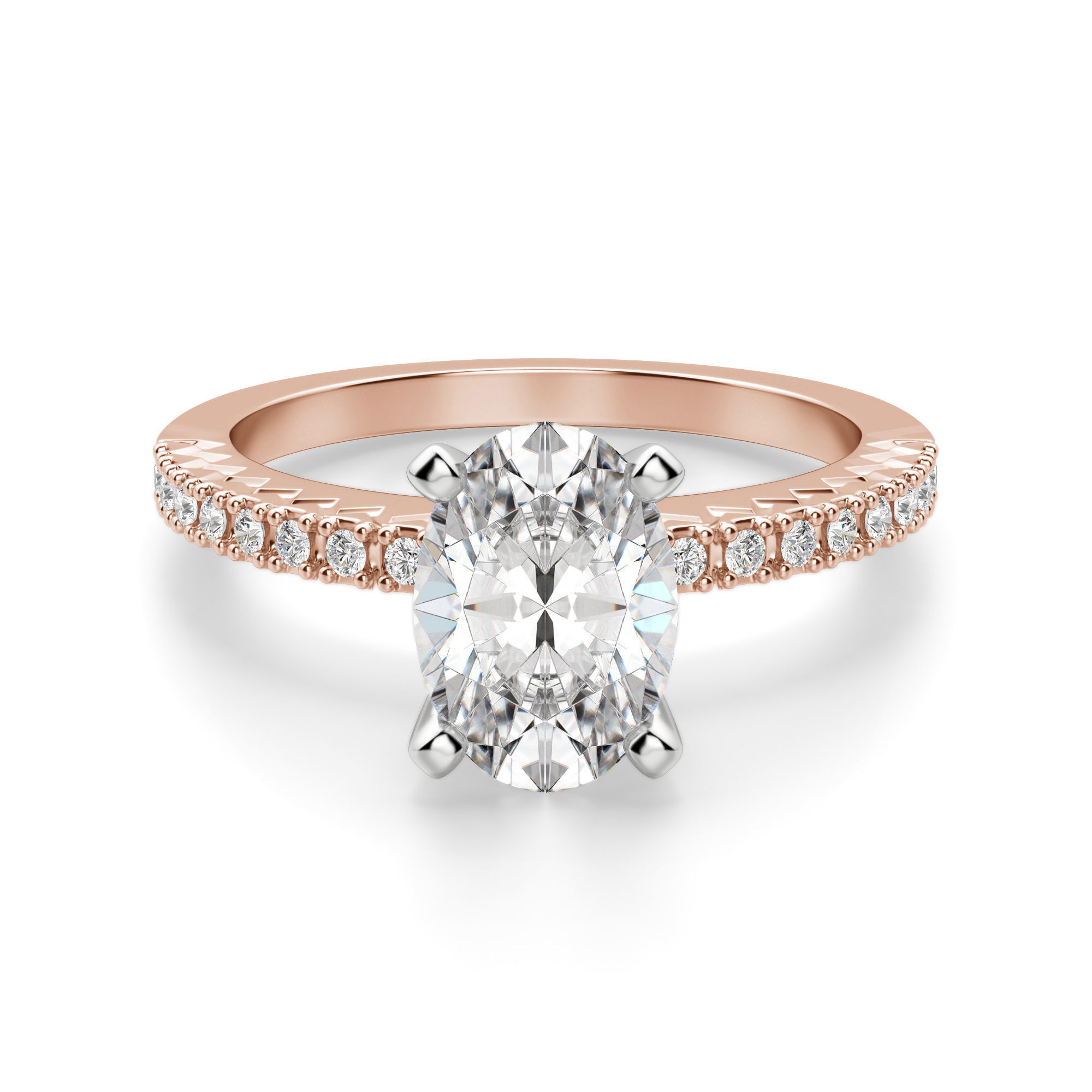 Angelix Oval Cut Engagement Ring