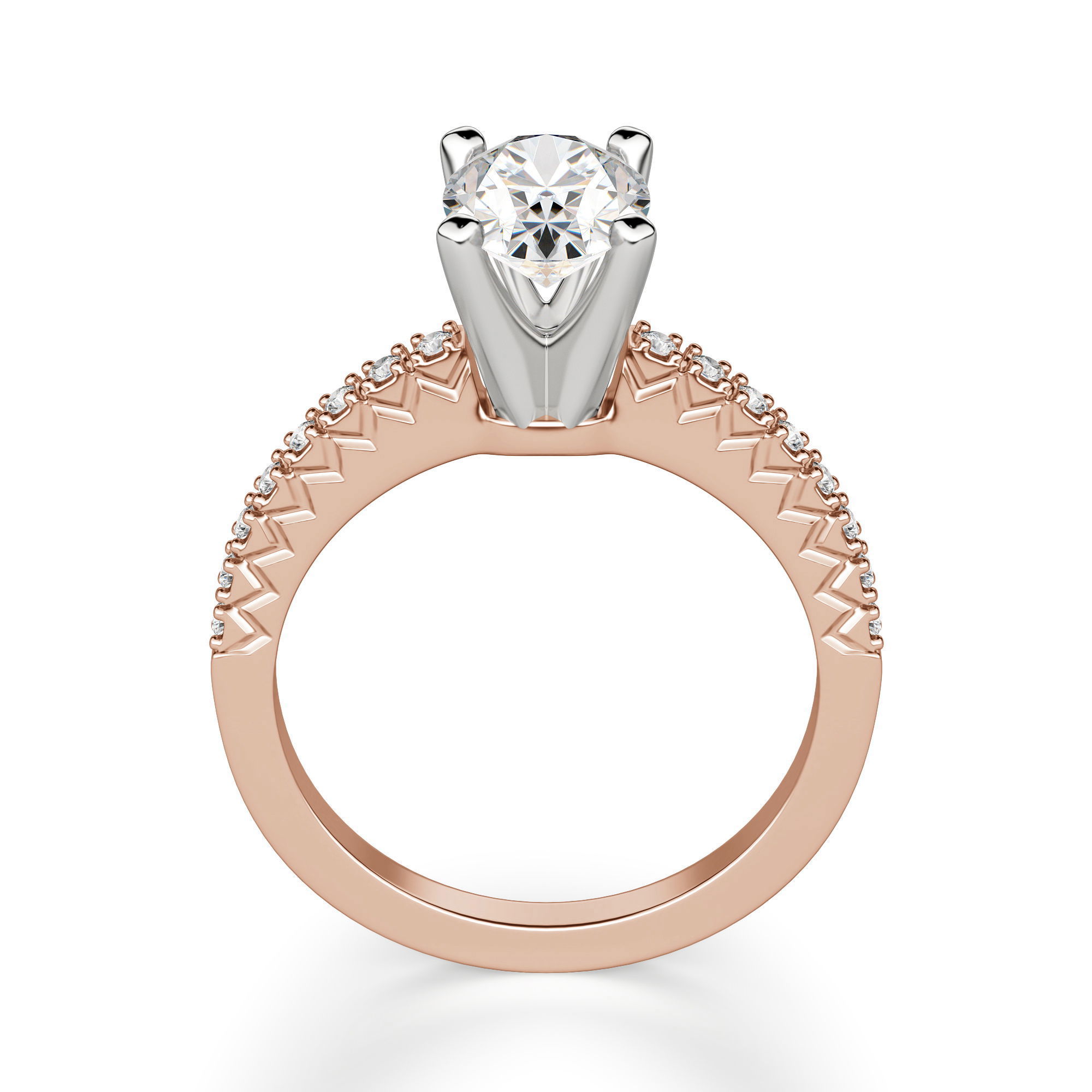 Angelix Oval Cut Engagement Ring